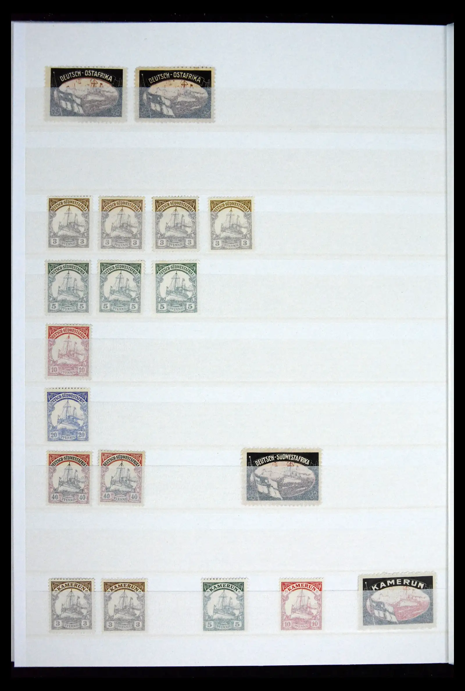 41678 0022 - Postzegelverzameling 41678 Duitse koloniën postfris 1887-1919.