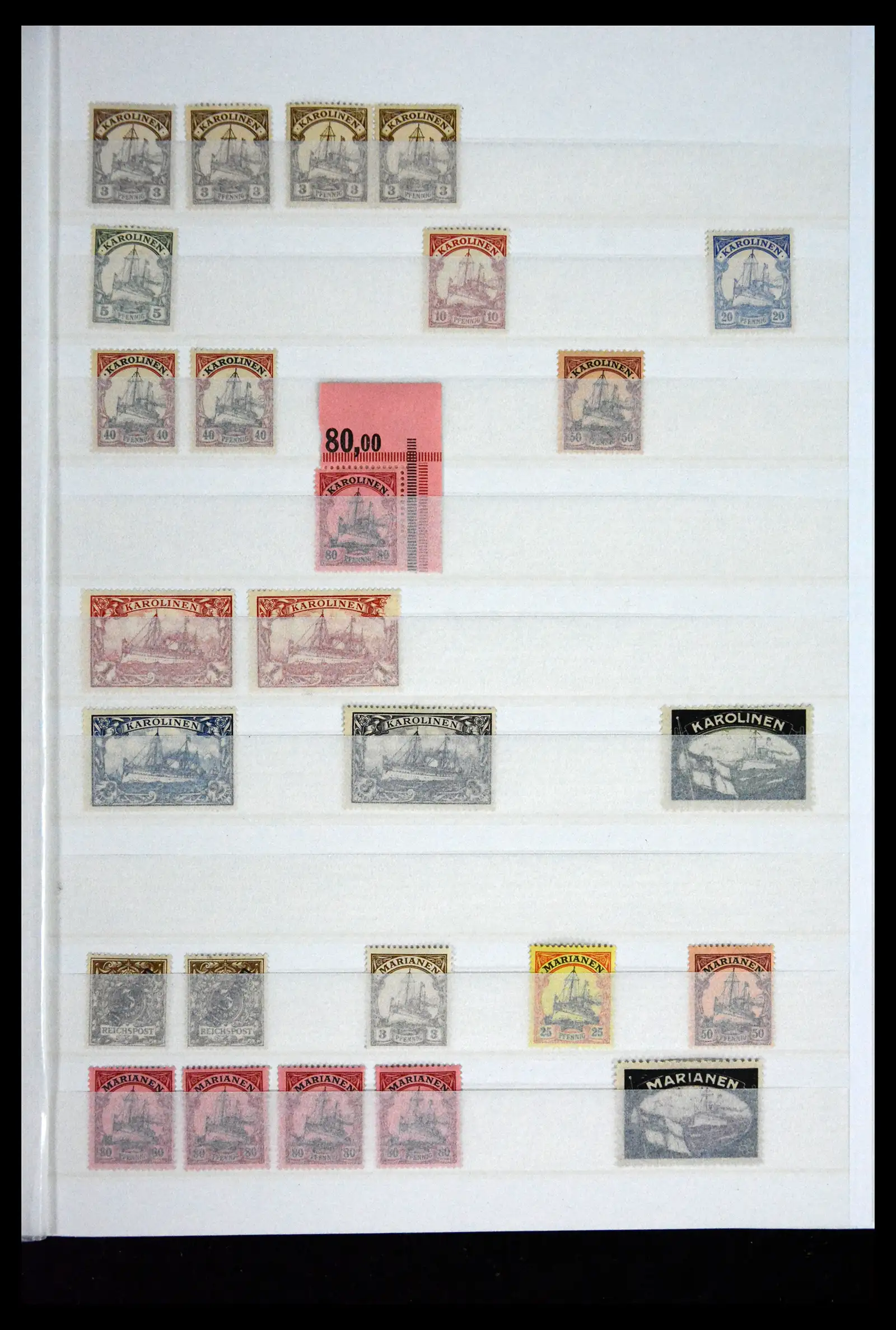 41678 0023 - Postzegelverzameling 41678 Duitse koloniën postfris 1887-1919.