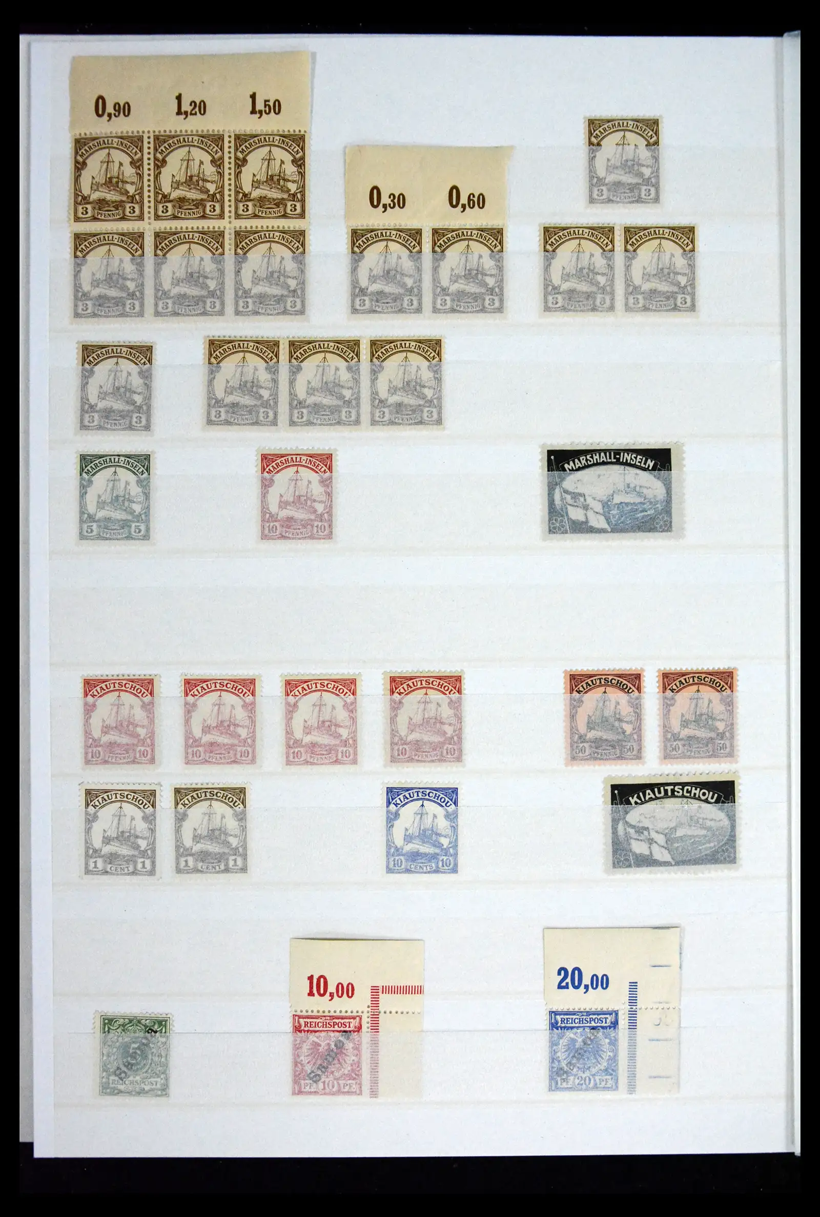 41678 0024 - Postzegelverzameling 41678 Duitse koloniën postfris 1887-1919.