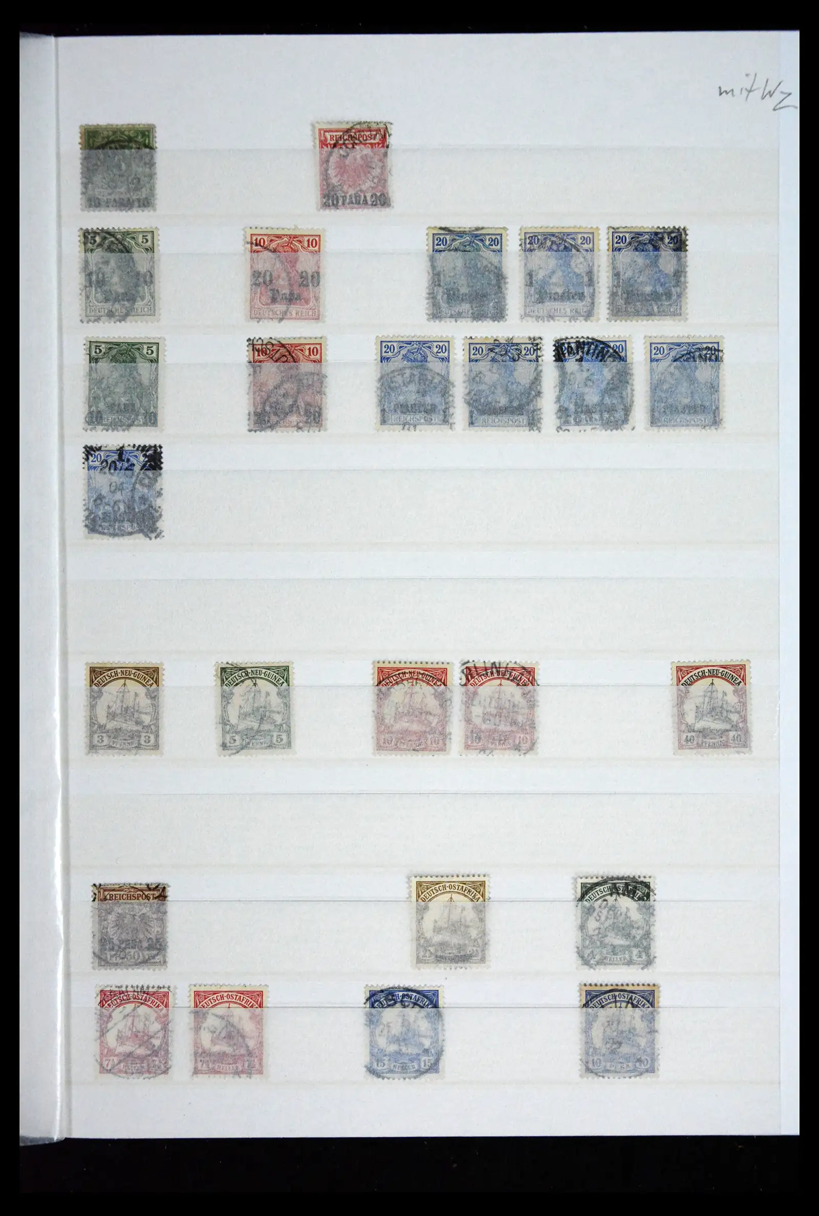 41678 0027 - Postzegelverzameling 41678 Duitse koloniën postfris 1887-1919.