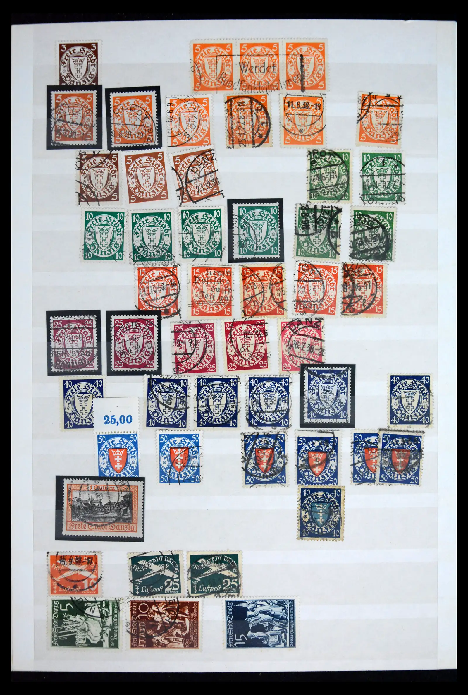 41679 0022 - Stamp collection 41679 Danzig 1920-1939.