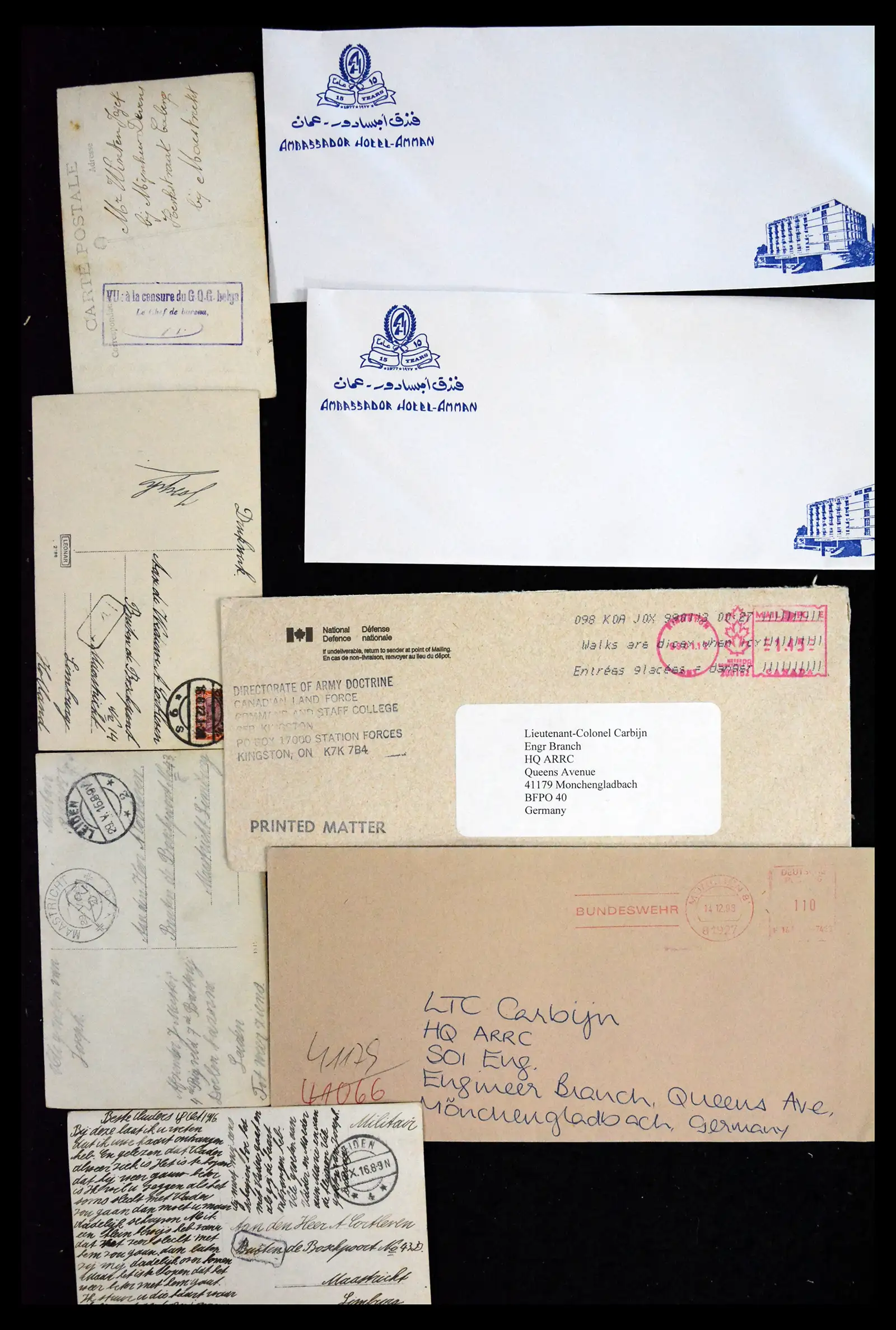 41682 0004 - Postzegelverzameling 41682 Nederland brieven VN vredesmissies 1979-1999.