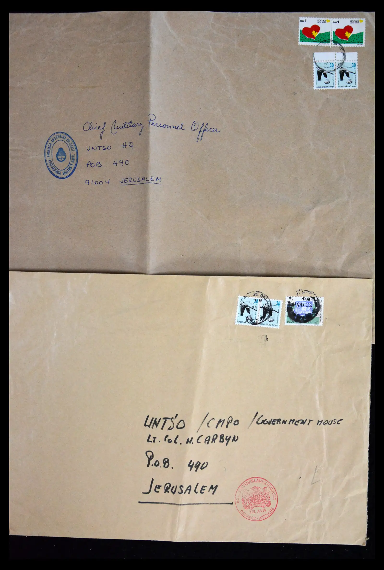 41682 0022 - Postzegelverzameling 41682 Nederland brieven VN vredesmissies 1979-1999.