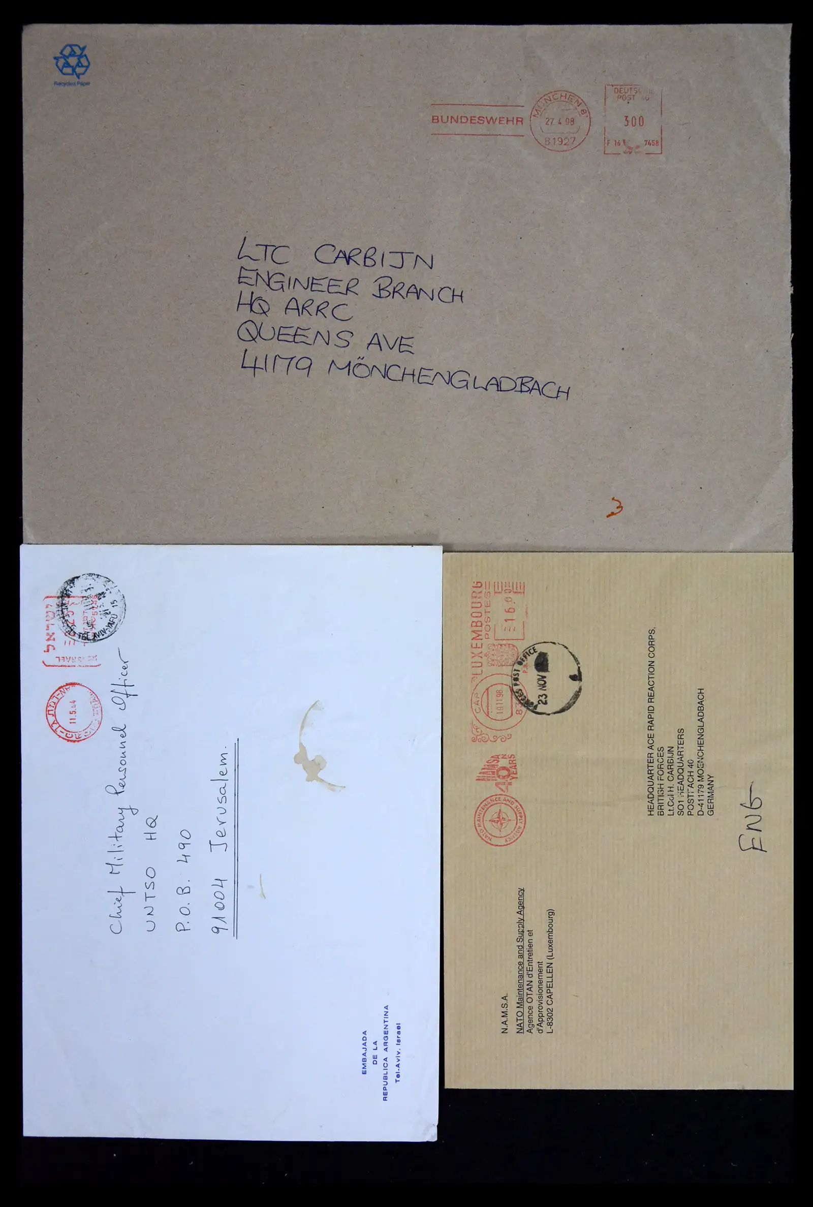 41682 0024 - Postzegelverzameling 41682 Nederland brieven VN vredesmissies 1979-1999.