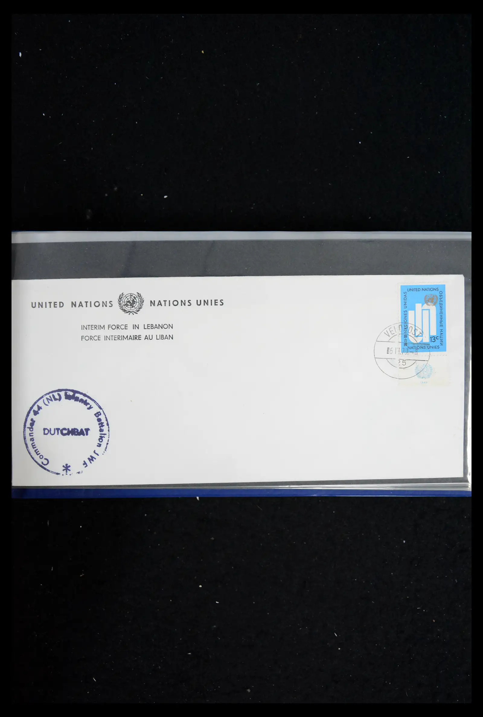 41682 0062 - Postzegelverzameling 41682 Nederland brieven VN vredesmissies 1979-1999.