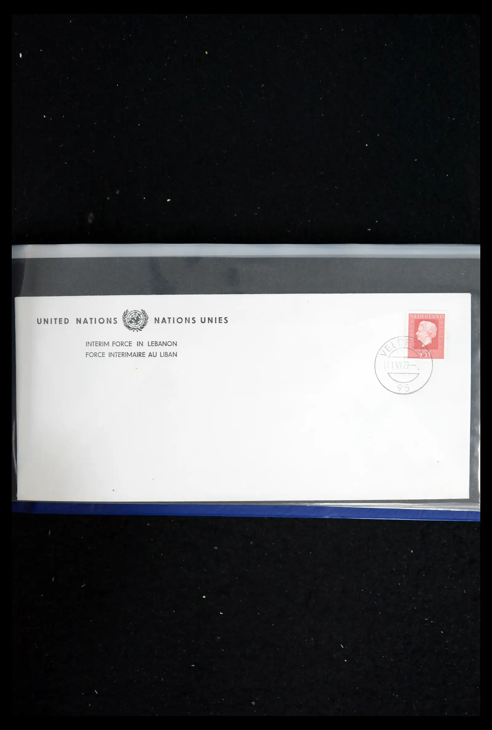 41682 0068 - Postzegelverzameling 41682 Nederland brieven VN vredesmissies 1979-1999.
