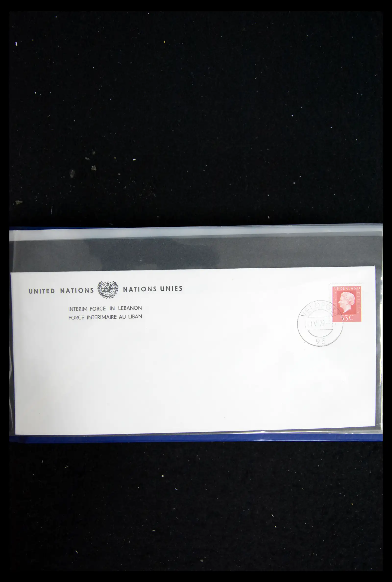 41682 0070 - Postzegelverzameling 41682 Nederland brieven VN vredesmissies 1979-1999.