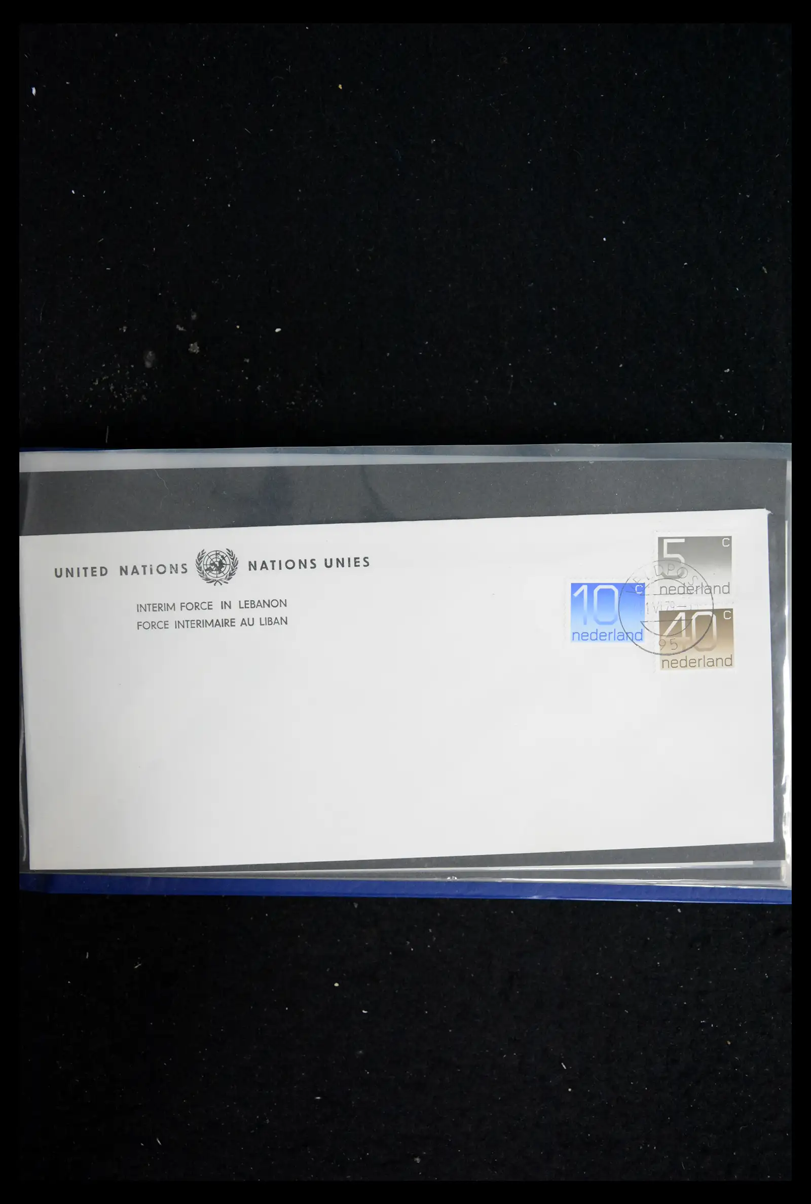 41682 0072 - Postzegelverzameling 41682 Nederland brieven VN vredesmissies 1979-1999.