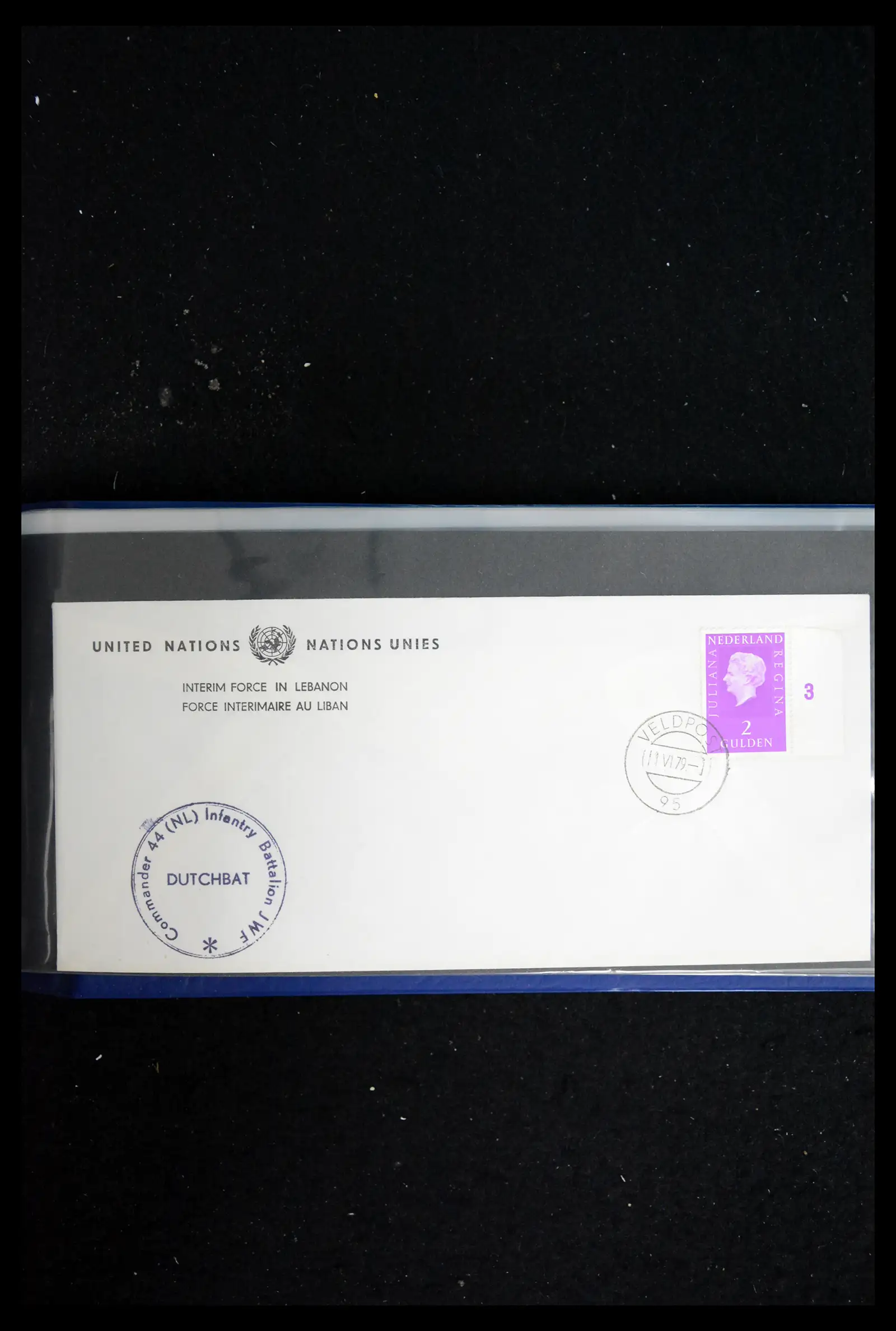 41682 0084 - Postzegelverzameling 41682 Nederland brieven VN vredesmissies 1979-1999.