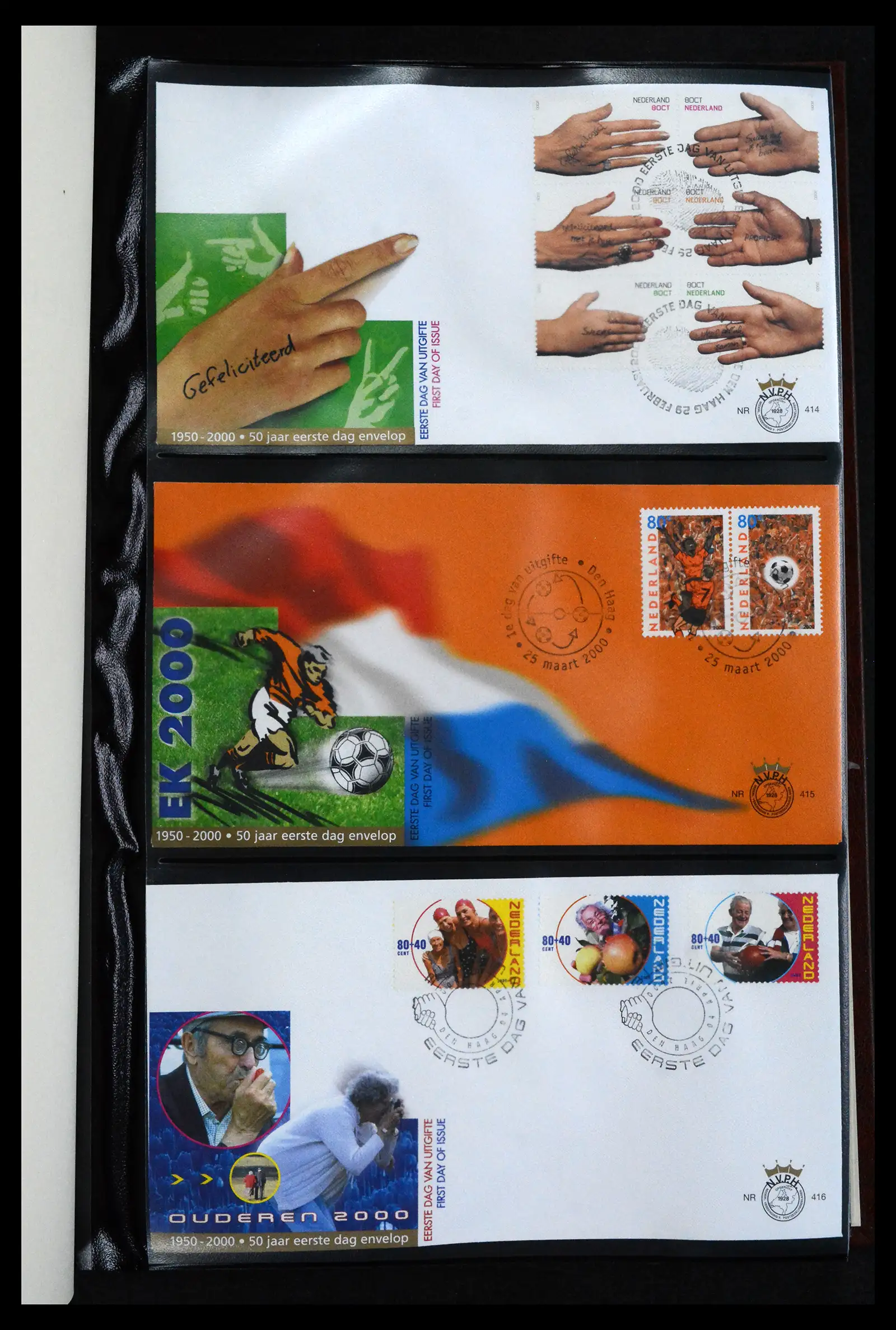 41683 0001 - Postzegelverzameling 41683 Nederland fdc's 2001-2013.