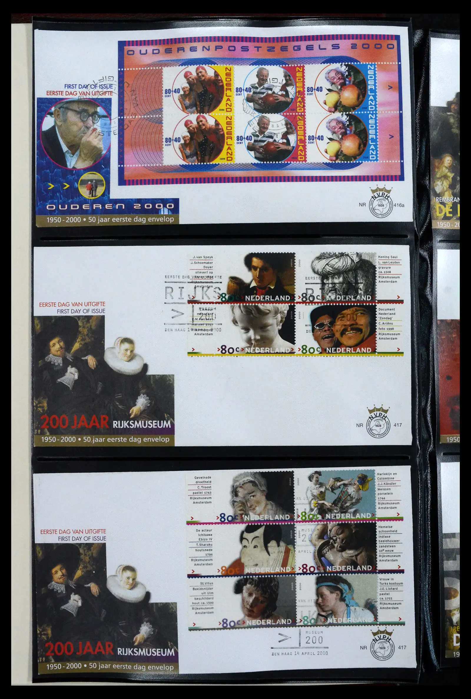 41683 0002 - Postzegelverzameling 41683 Nederland fdc's 2001-2013.