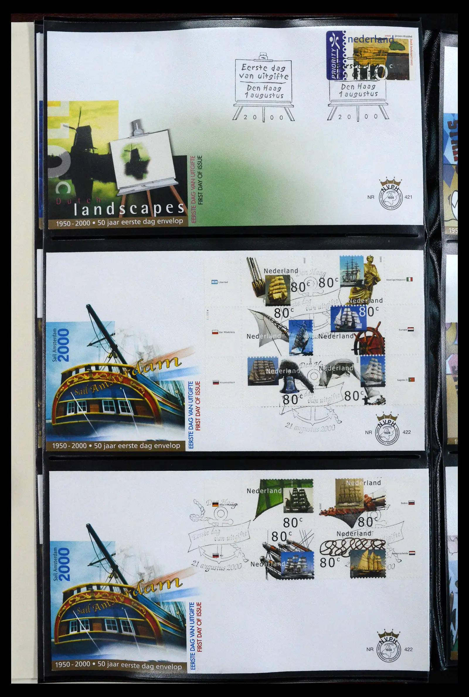 41683 0004 - Postzegelverzameling 41683 Nederland fdc's 2001-2013.