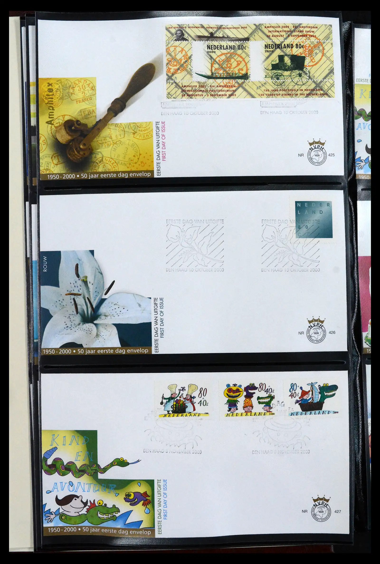 41683 0006 - Postzegelverzameling 41683 Nederland fdc's 2001-2013.