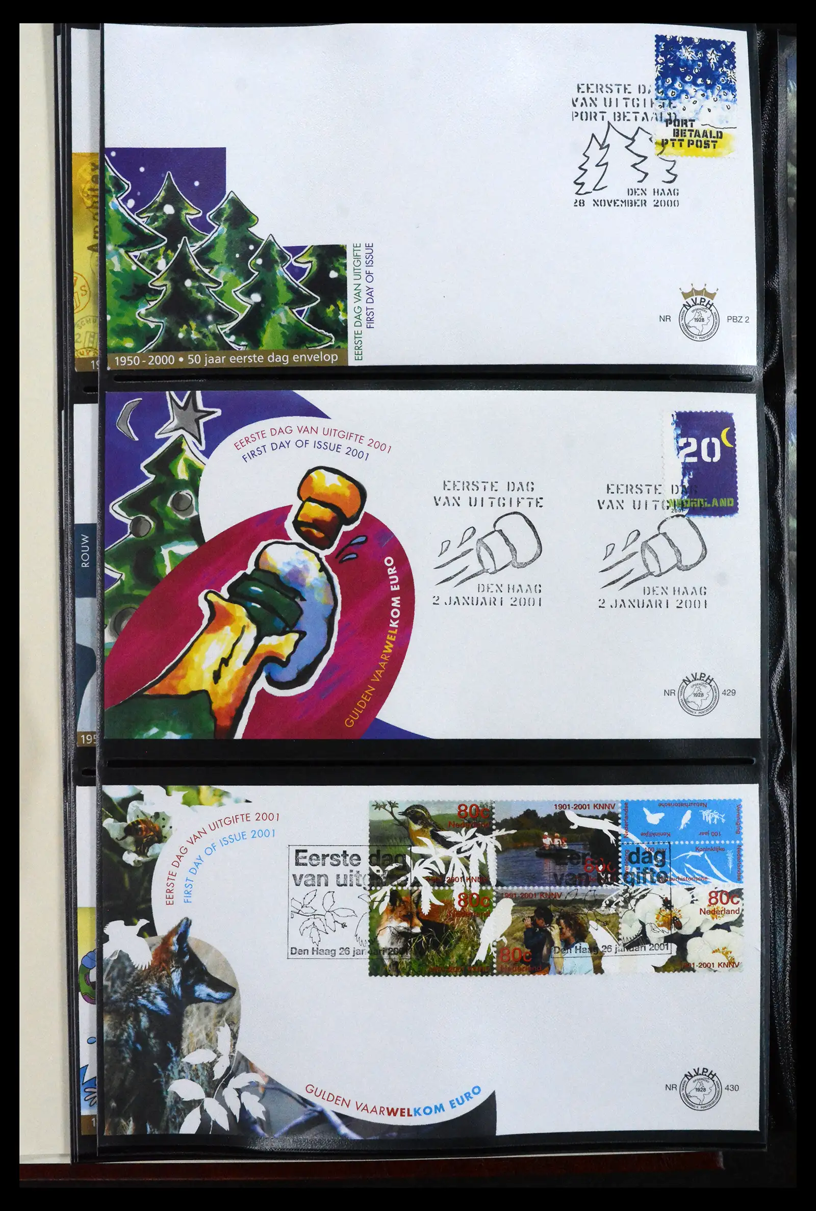 41683 0008 - Postzegelverzameling 41683 Nederland fdc's 2001-2013.