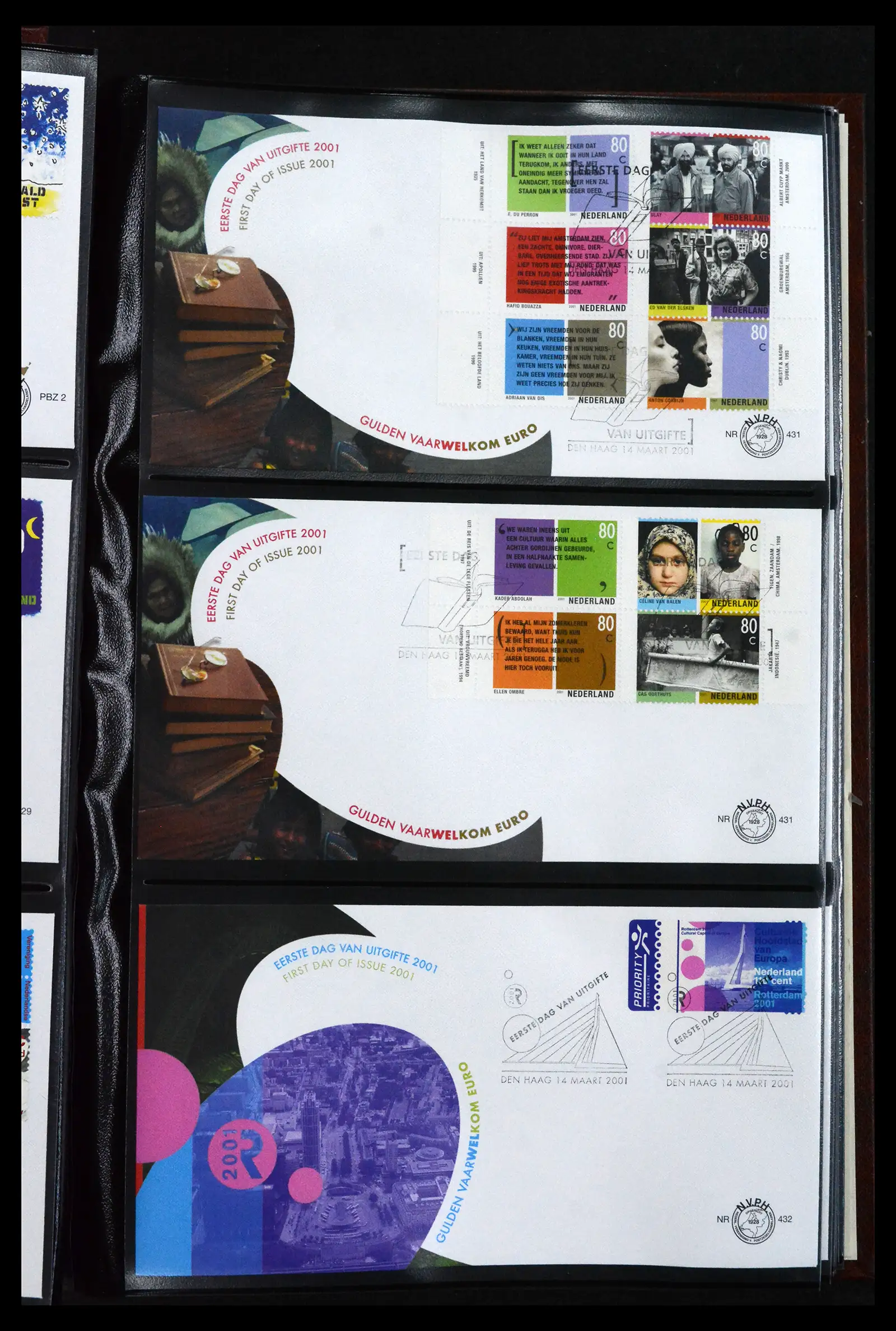 41683 0009 - Postzegelverzameling 41683 Nederland fdc's 2001-2013.