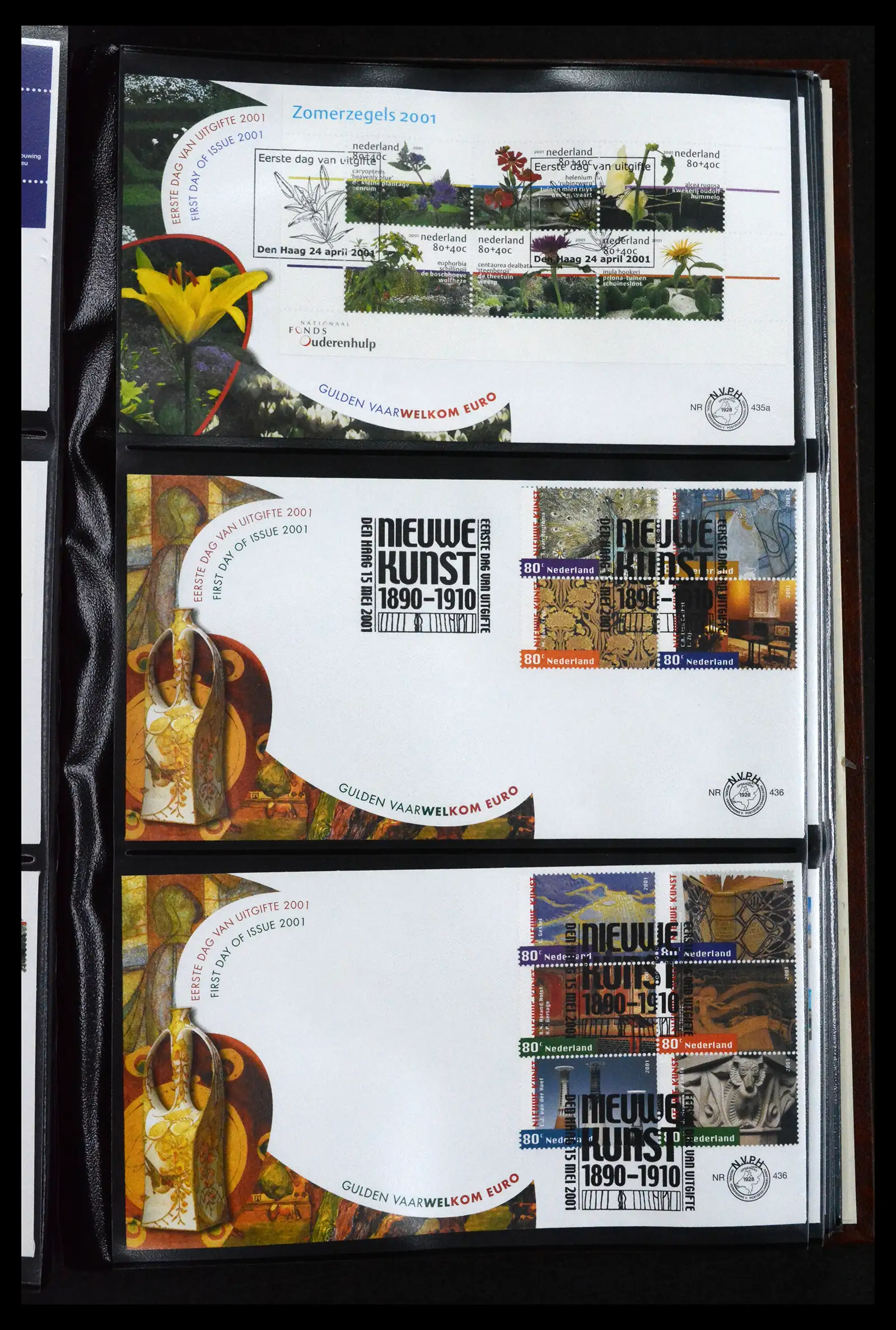 41683 0011 - Postzegelverzameling 41683 Nederland fdc's 2001-2013.