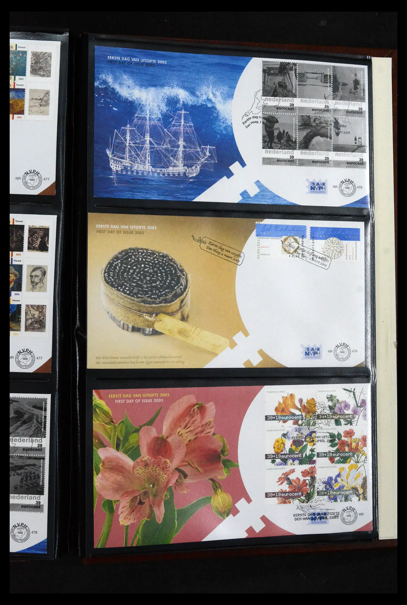 41683 0028 - Postzegelverzameling 41683 Nederland fdc's 2001-2013.