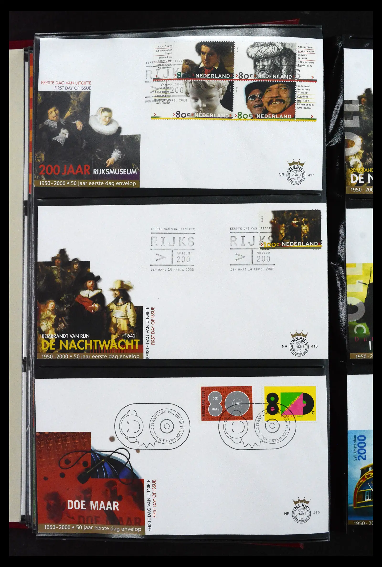 41683 0049 - Postzegelverzameling 41683 Nederland fdc's 2001-2013.