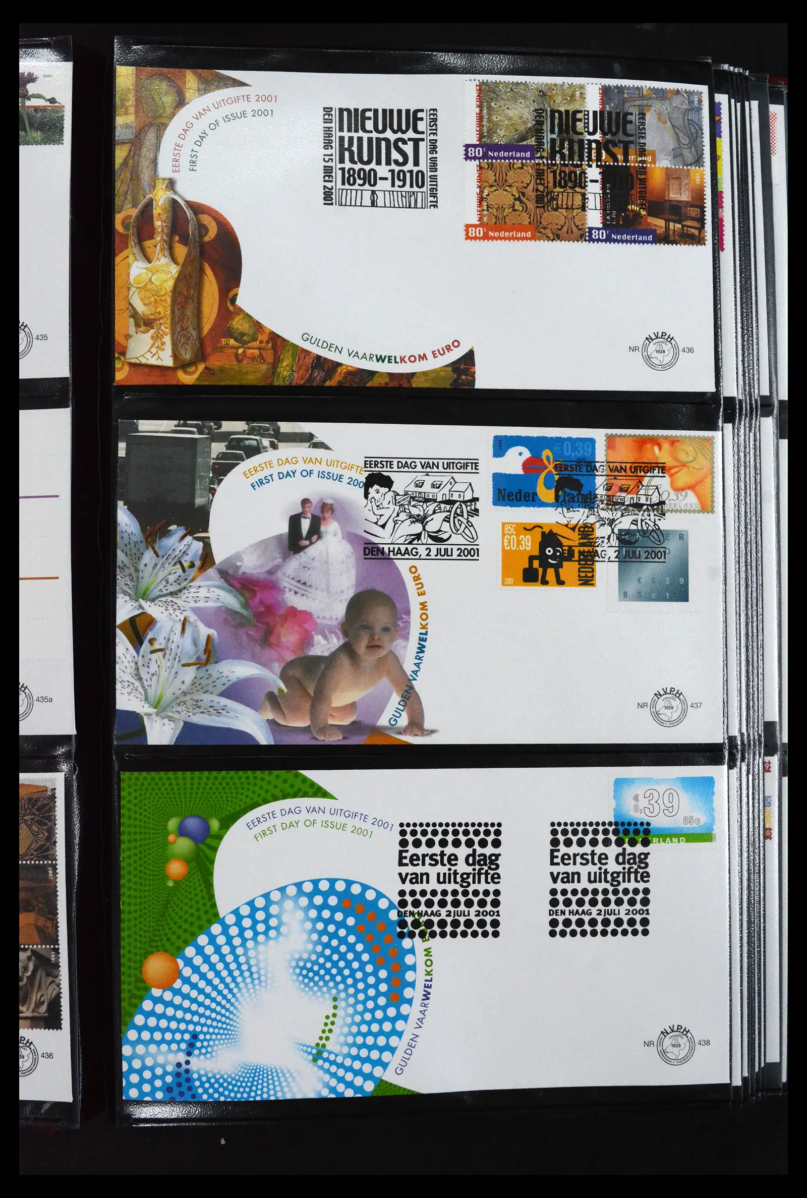 41683 0058 - Postzegelverzameling 41683 Nederland fdc's 2001-2013.