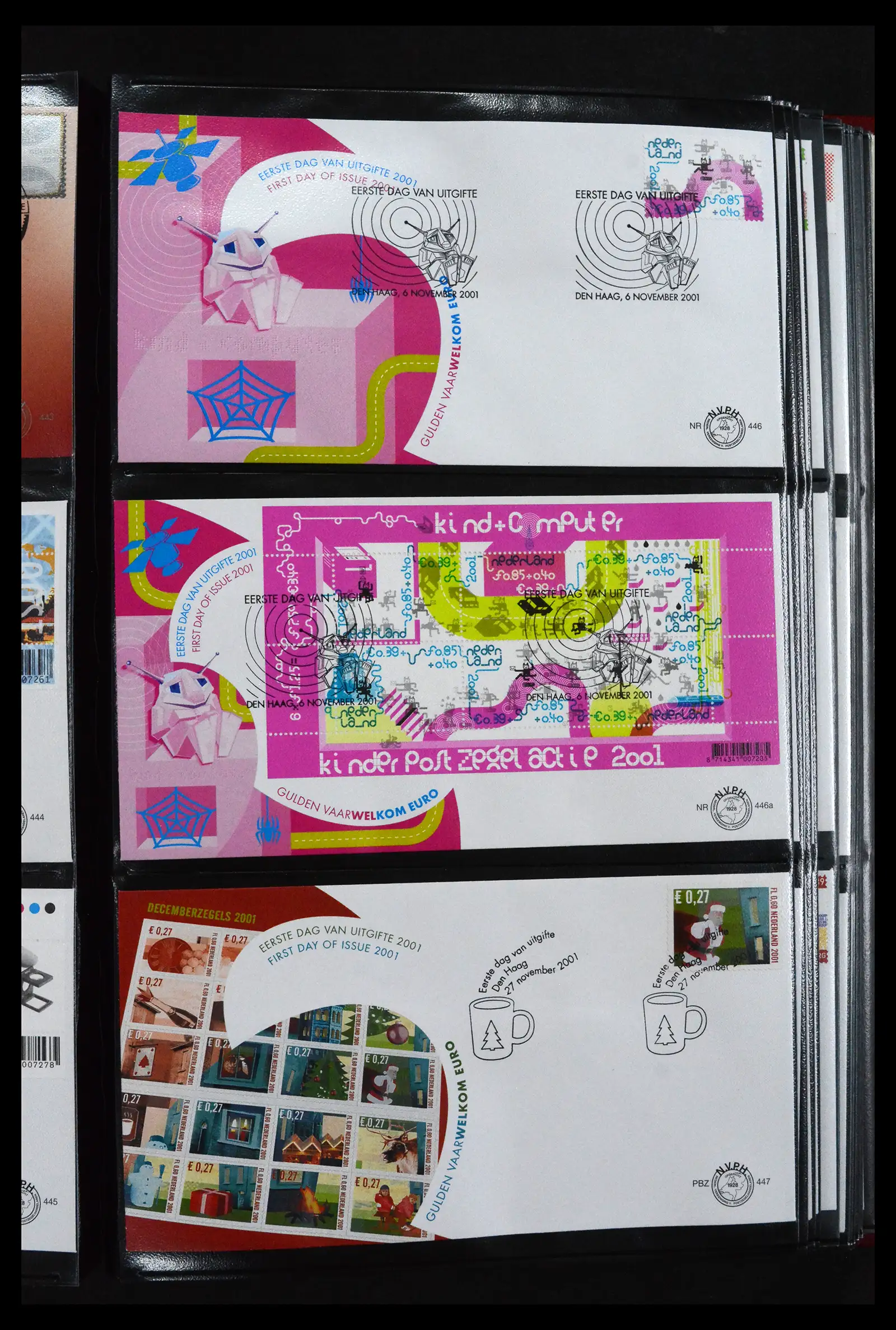 41683 0062 - Postzegelverzameling 41683 Nederland fdc's 2001-2013.