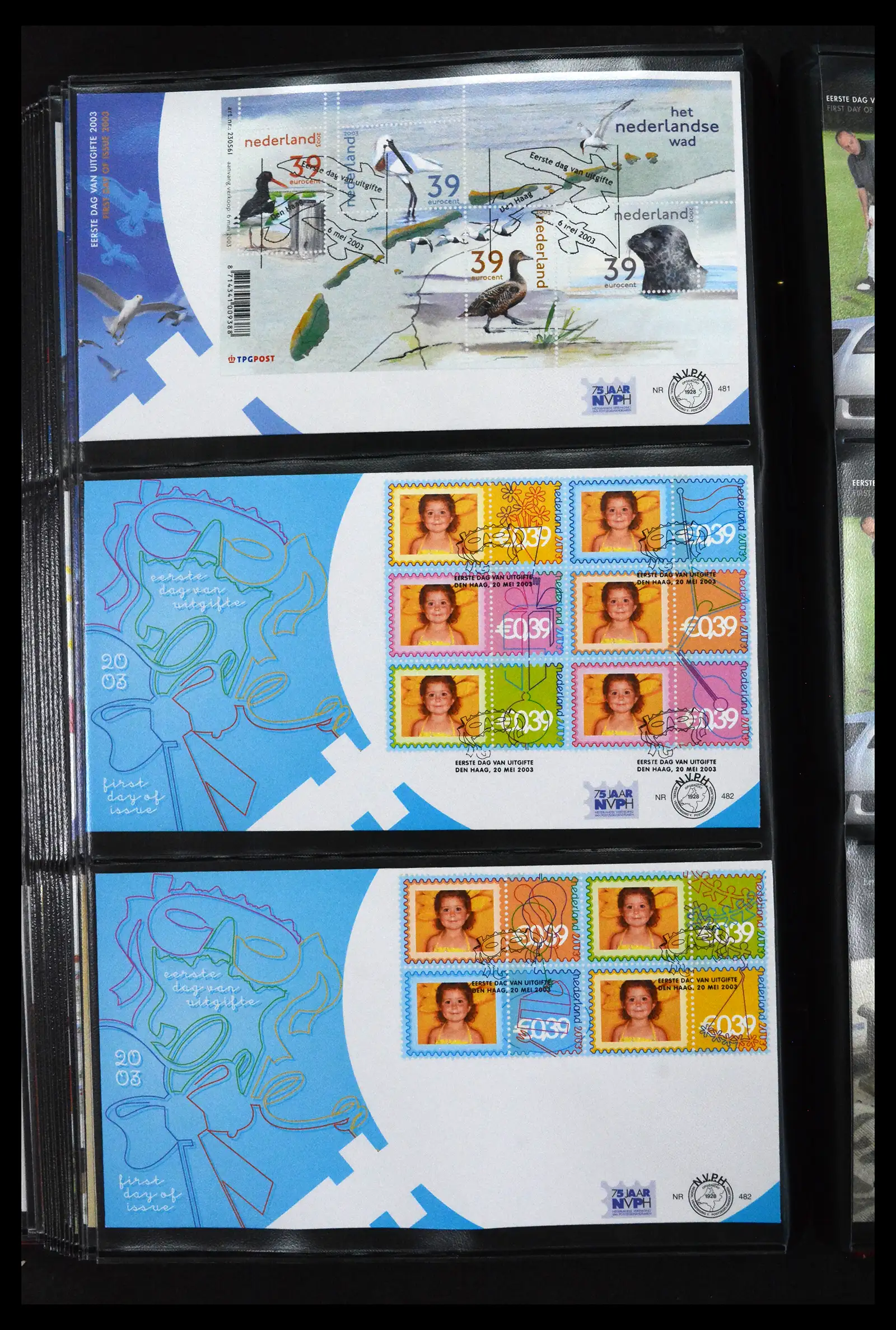 41683 0077 - Postzegelverzameling 41683 Nederland fdc's 2001-2013.