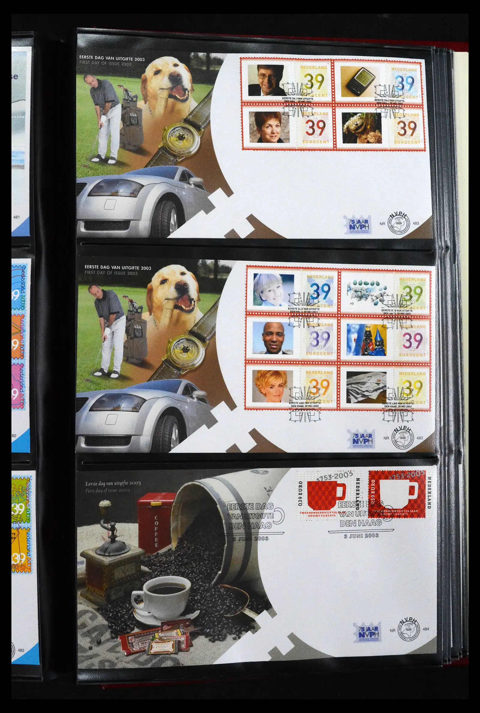 41683 0078 - Postzegelverzameling 41683 Nederland fdc's 2001-2013.