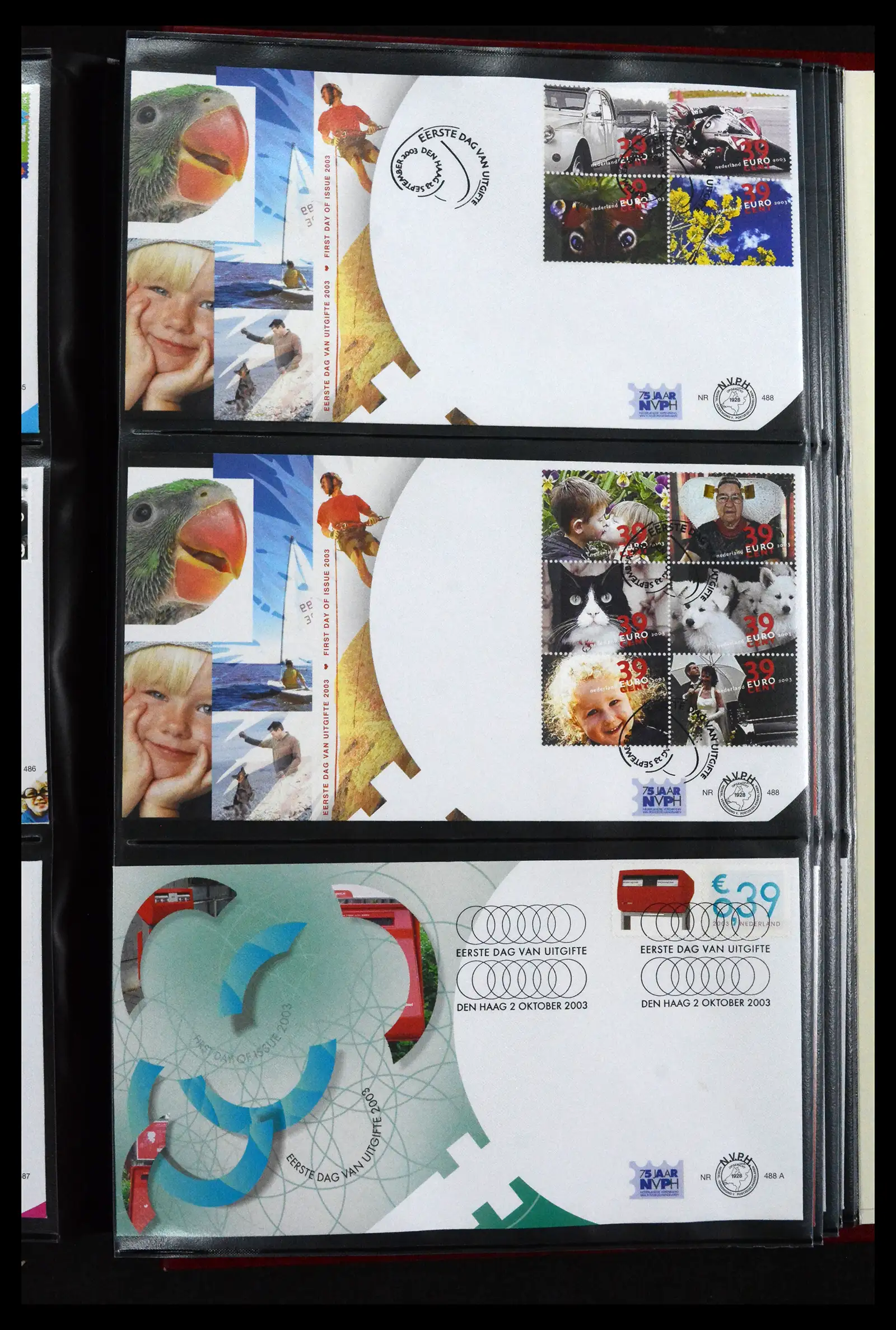 41683 0080 - Postzegelverzameling 41683 Nederland fdc's 2001-2013.