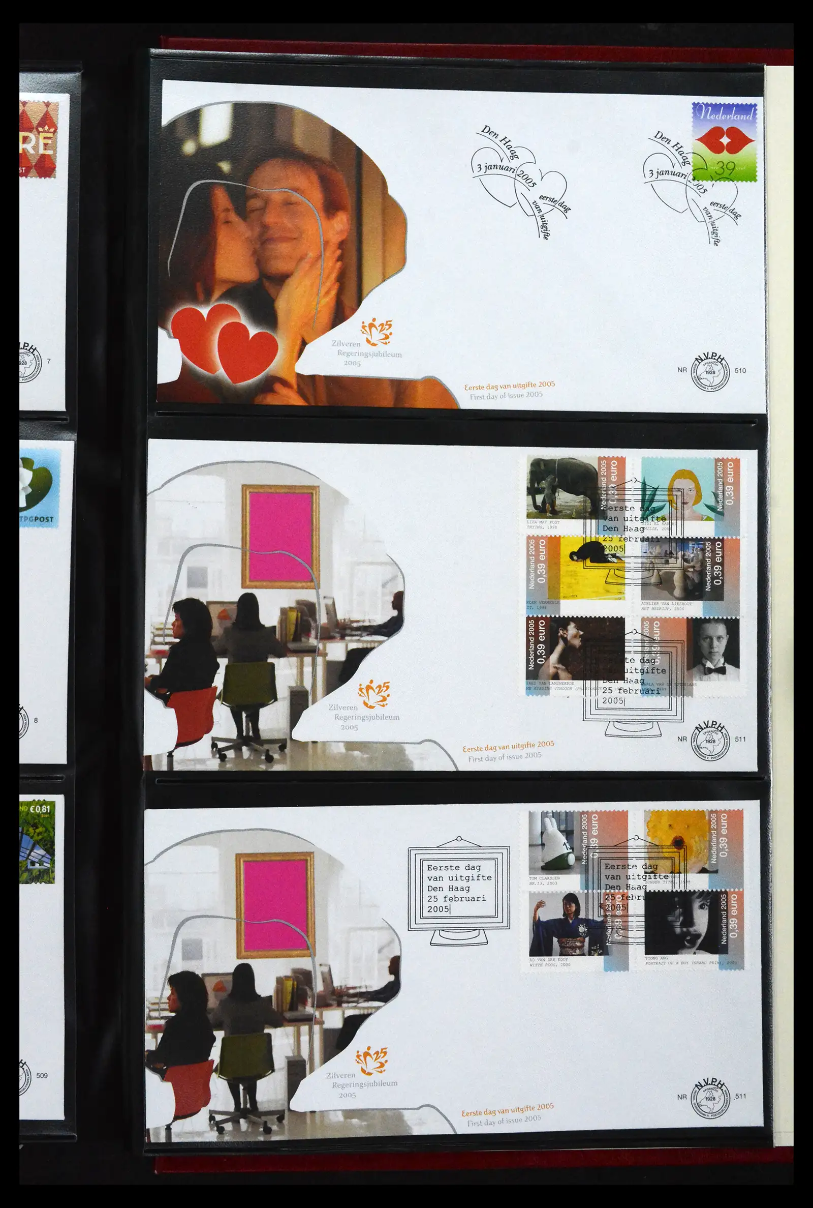41683 0092 - Postzegelverzameling 41683 Nederland fdc's 2001-2013.