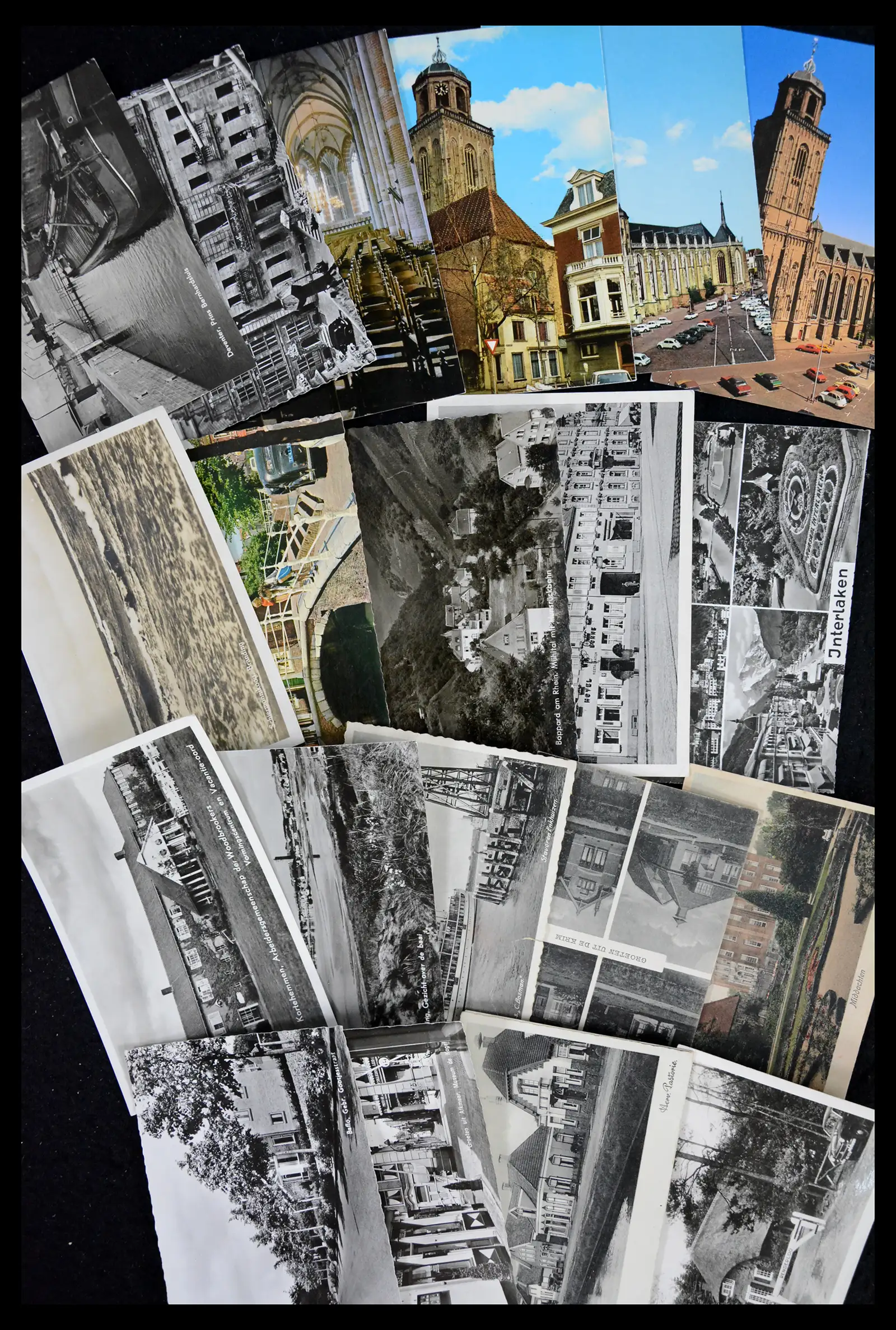 41684 0001 - Postzegelverzameling 41684 Nederland oude ansichtkaarten.