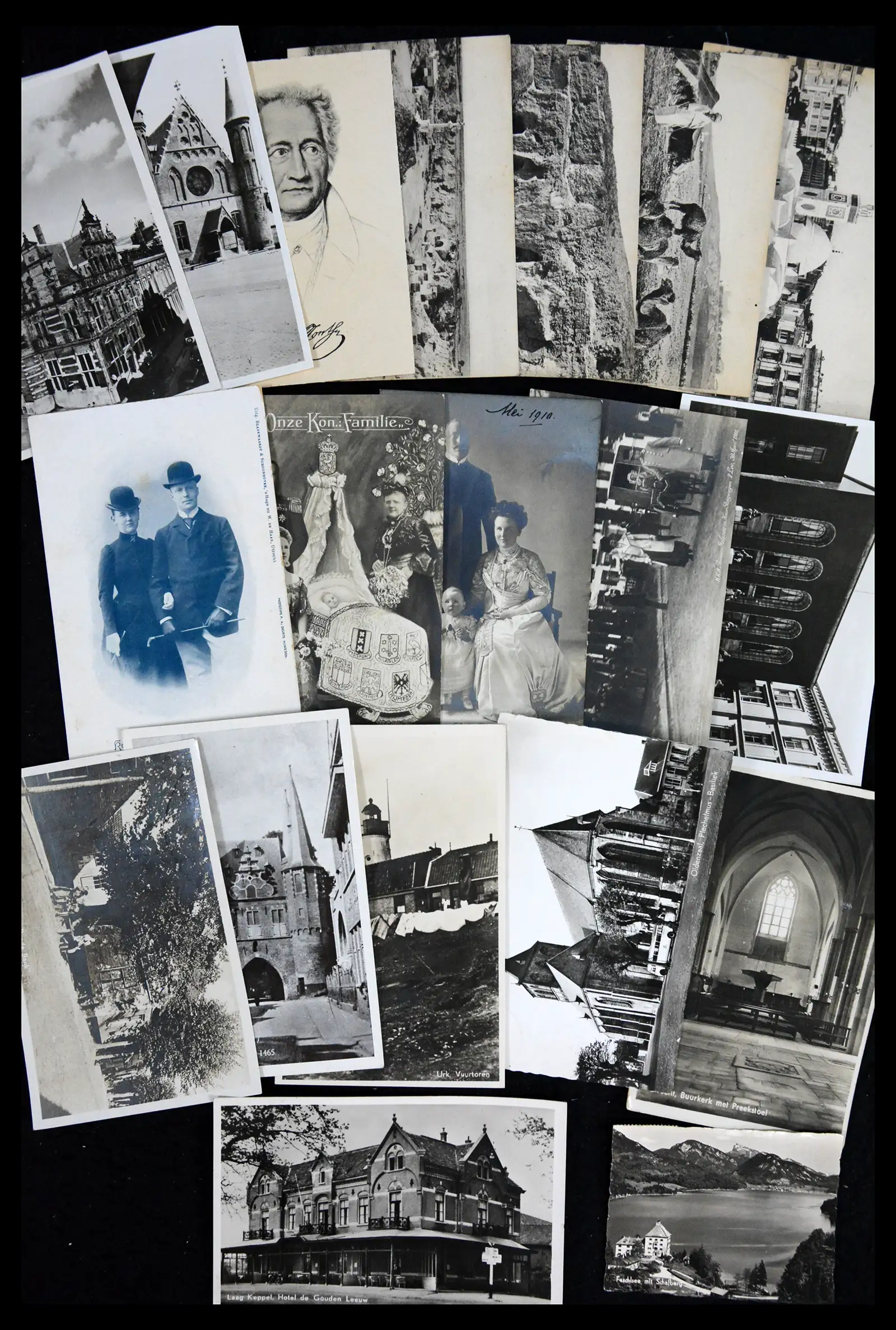 41684 0006 - Postzegelverzameling 41684 Nederland oude ansichtkaarten.