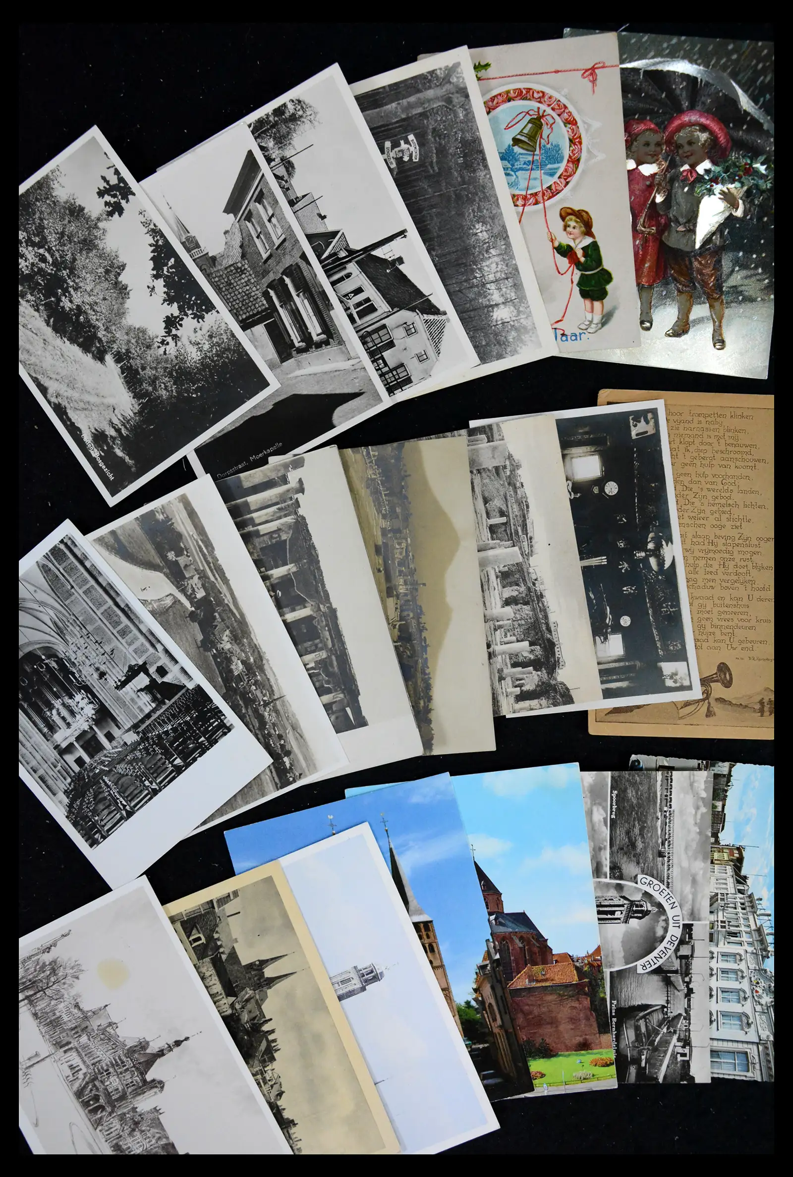 41684 0017 - Postzegelverzameling 41684 Nederland oude ansichtkaarten.