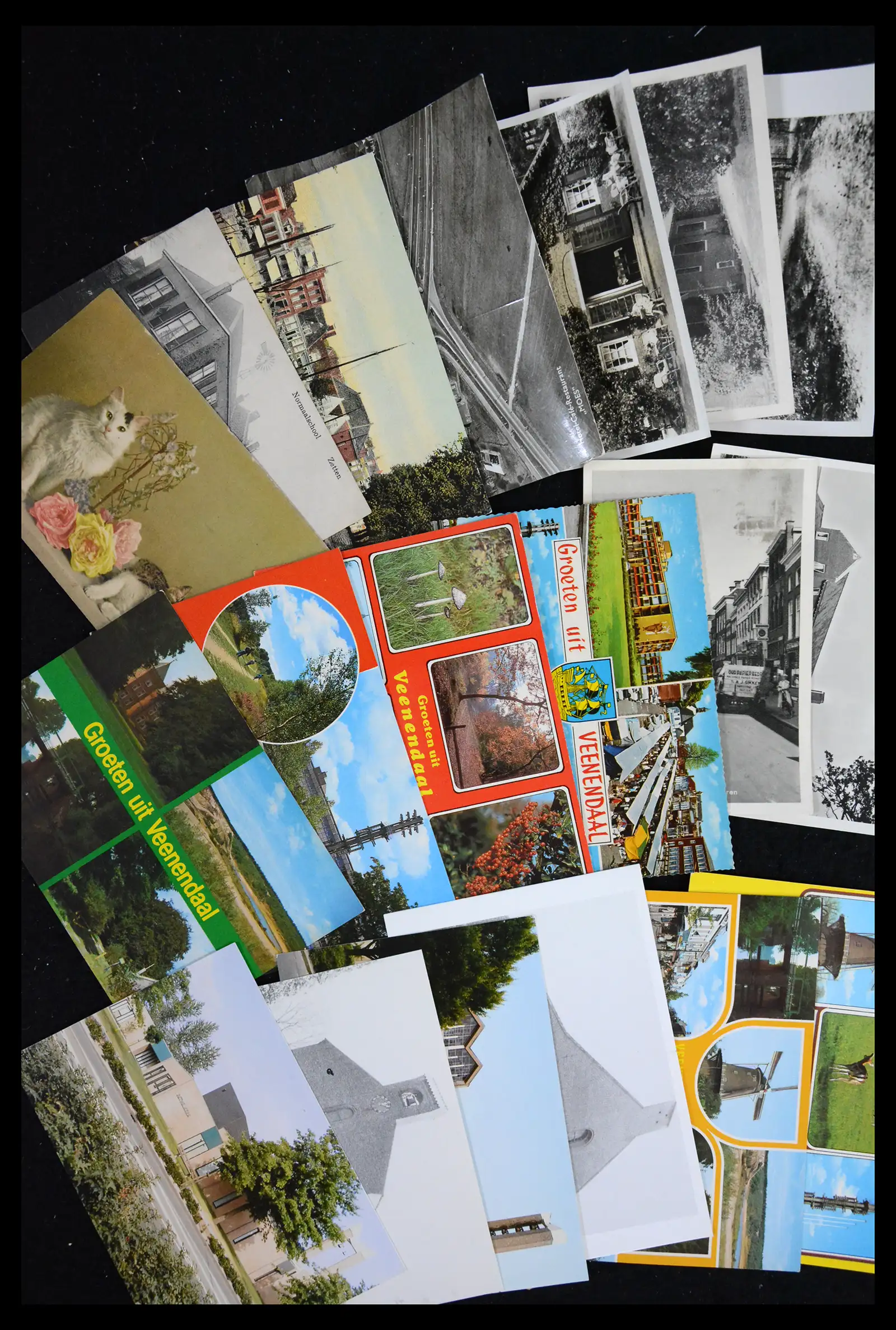 41684 0022 - Postzegelverzameling 41684 Nederland oude ansichtkaarten.