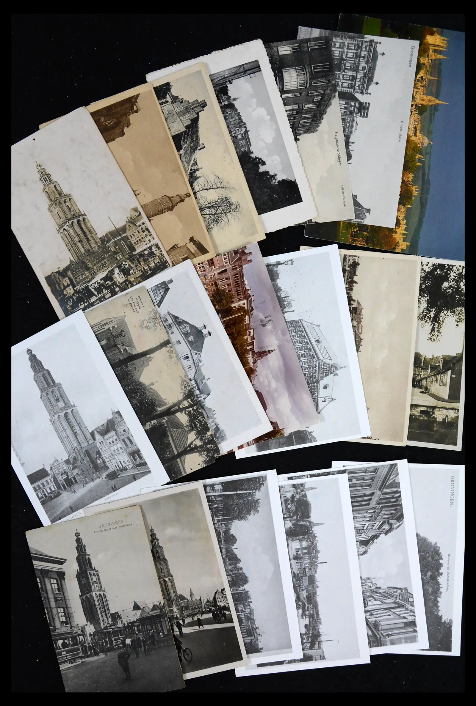 41684 0024 - Postzegelverzameling 41684 Nederland oude ansichtkaarten.