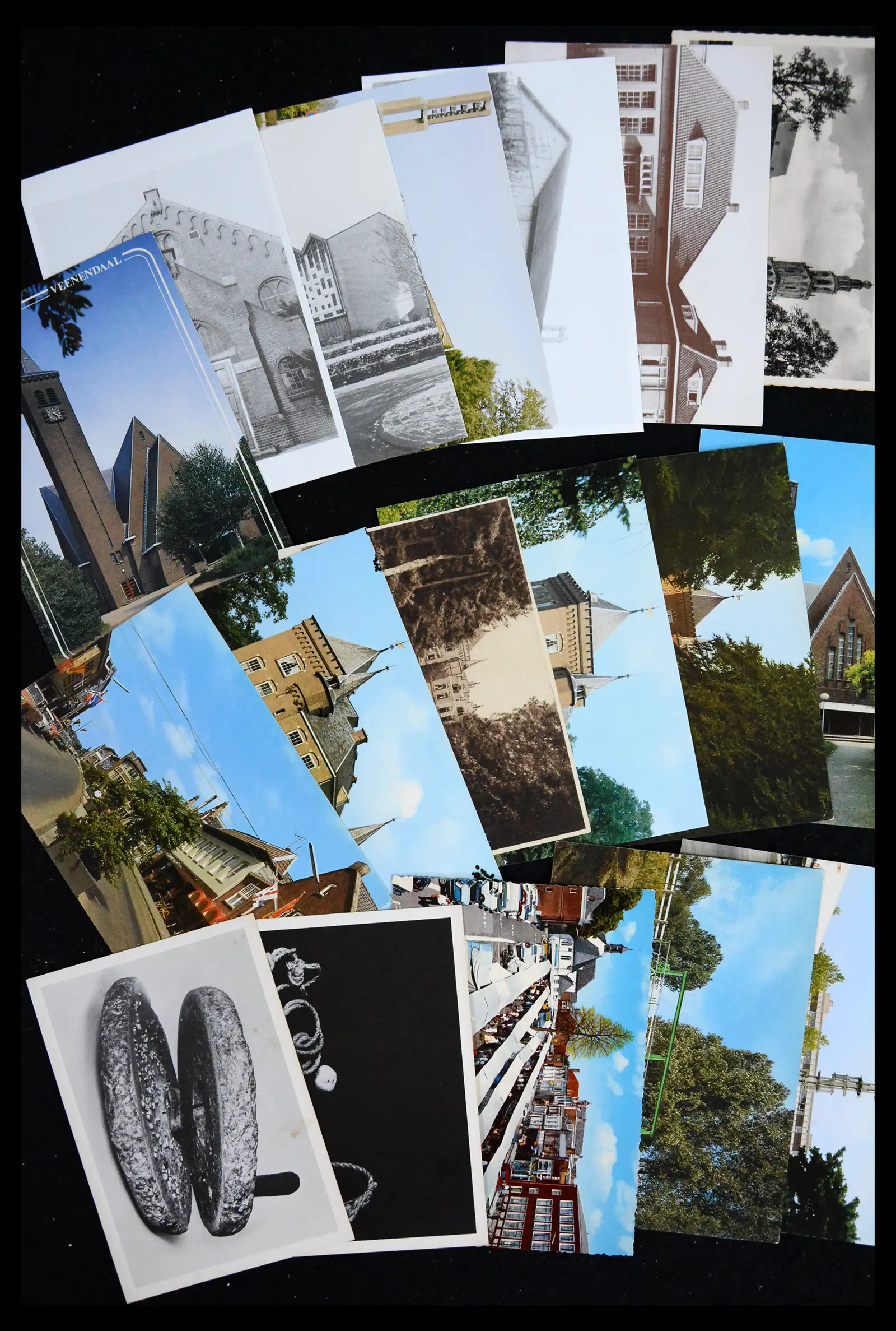 41684 0025 - Postzegelverzameling 41684 Nederland oude ansichtkaarten.