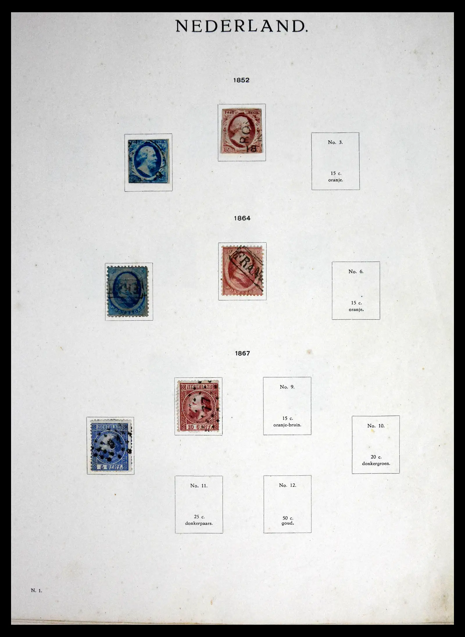 41689 0001 - Stamp collection 41689 Netherlands 1852-1970.