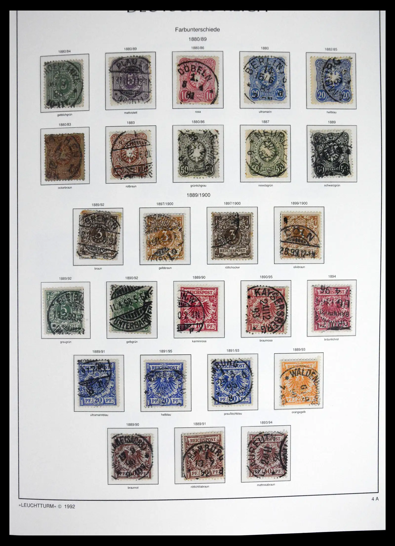 41690 0007 - Stamp collection 41690 Germany Reich used 1872-1945.