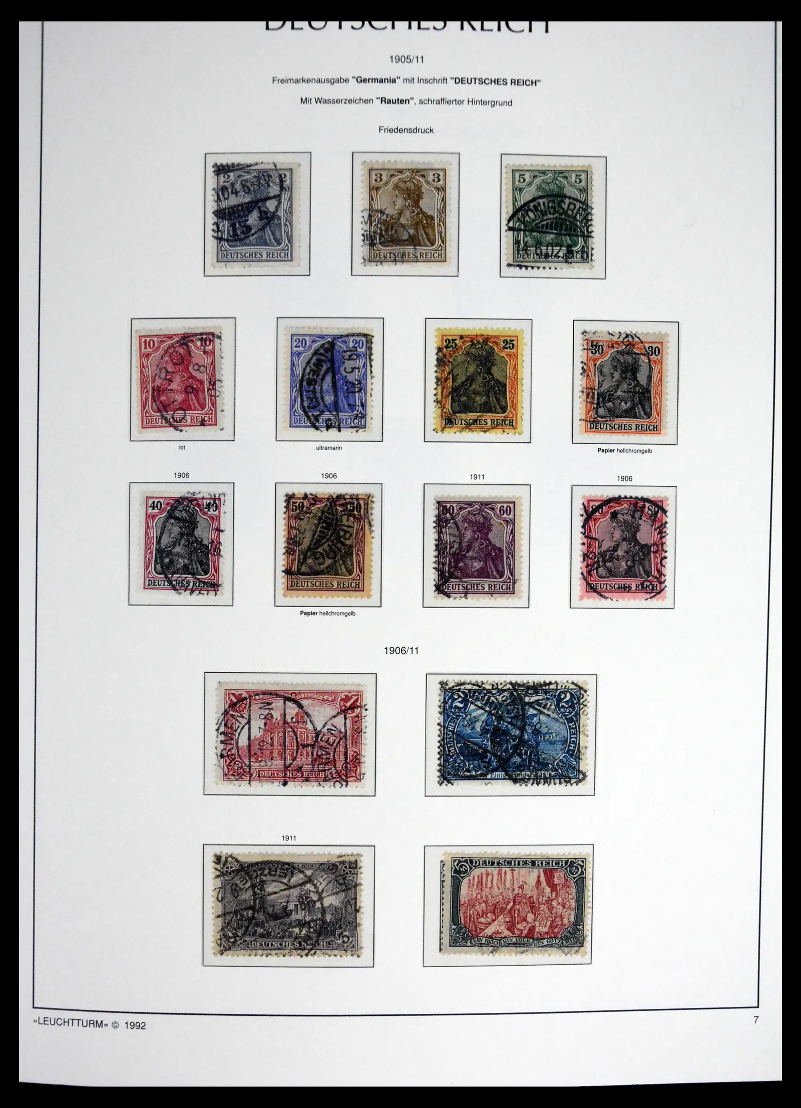 41690 0012 - Stamp collection 41690 Germany Reich used 1872-1945.