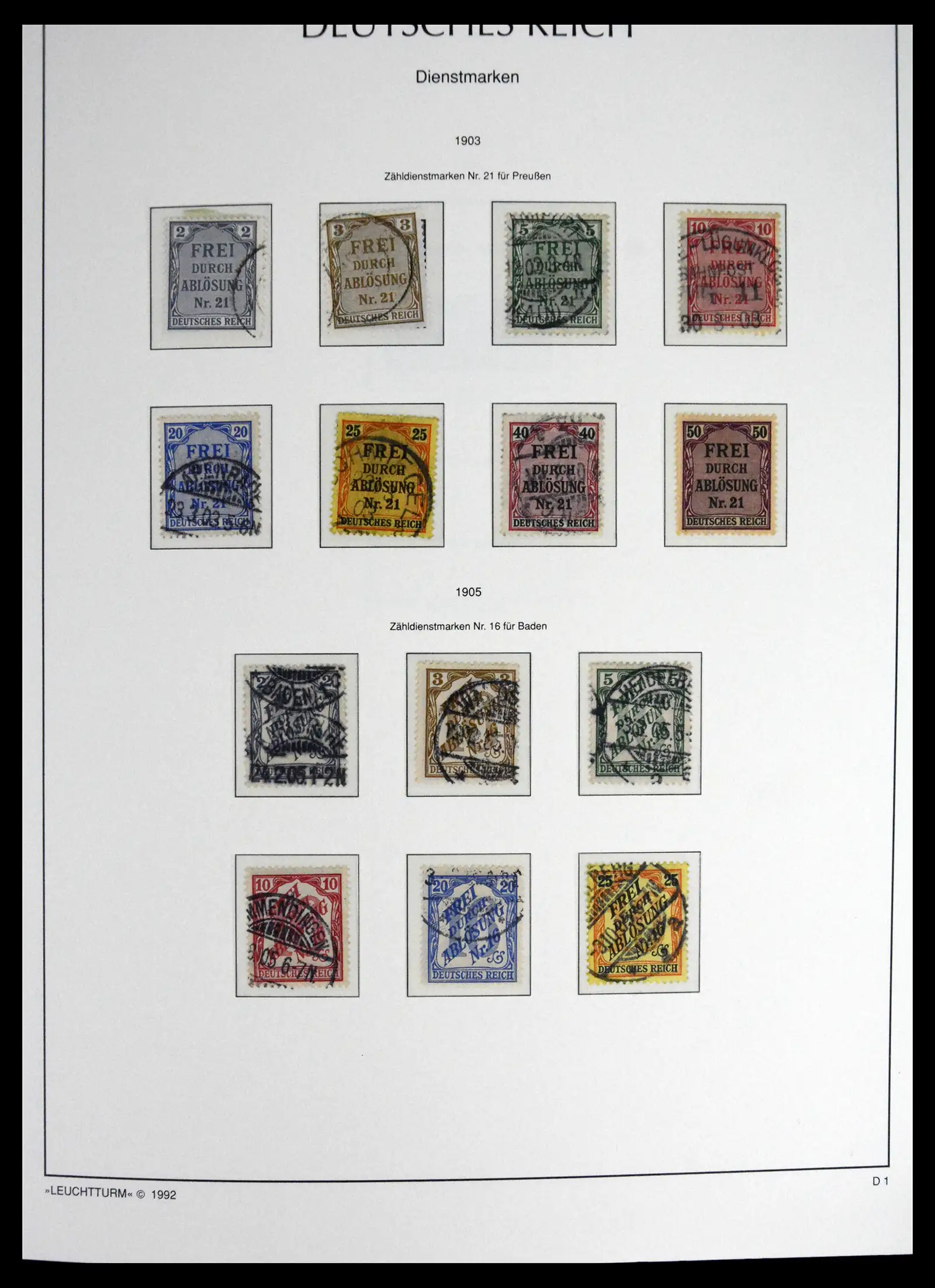 41690 0018 - Stamp collection 41690 Germany Reich used 1872-1945.