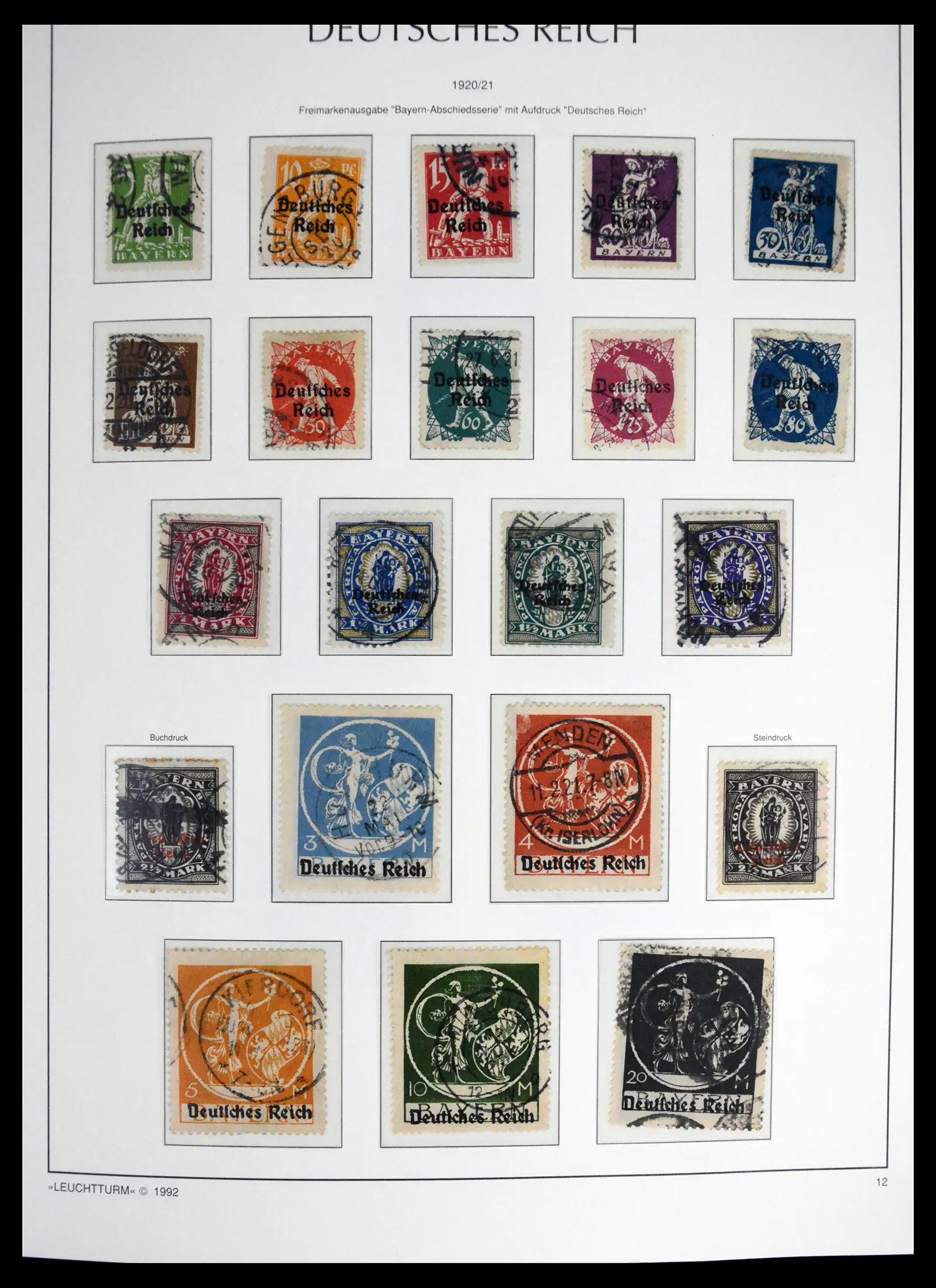 41690 0022 - Stamp collection 41690 Germany Reich used 1872-1945.