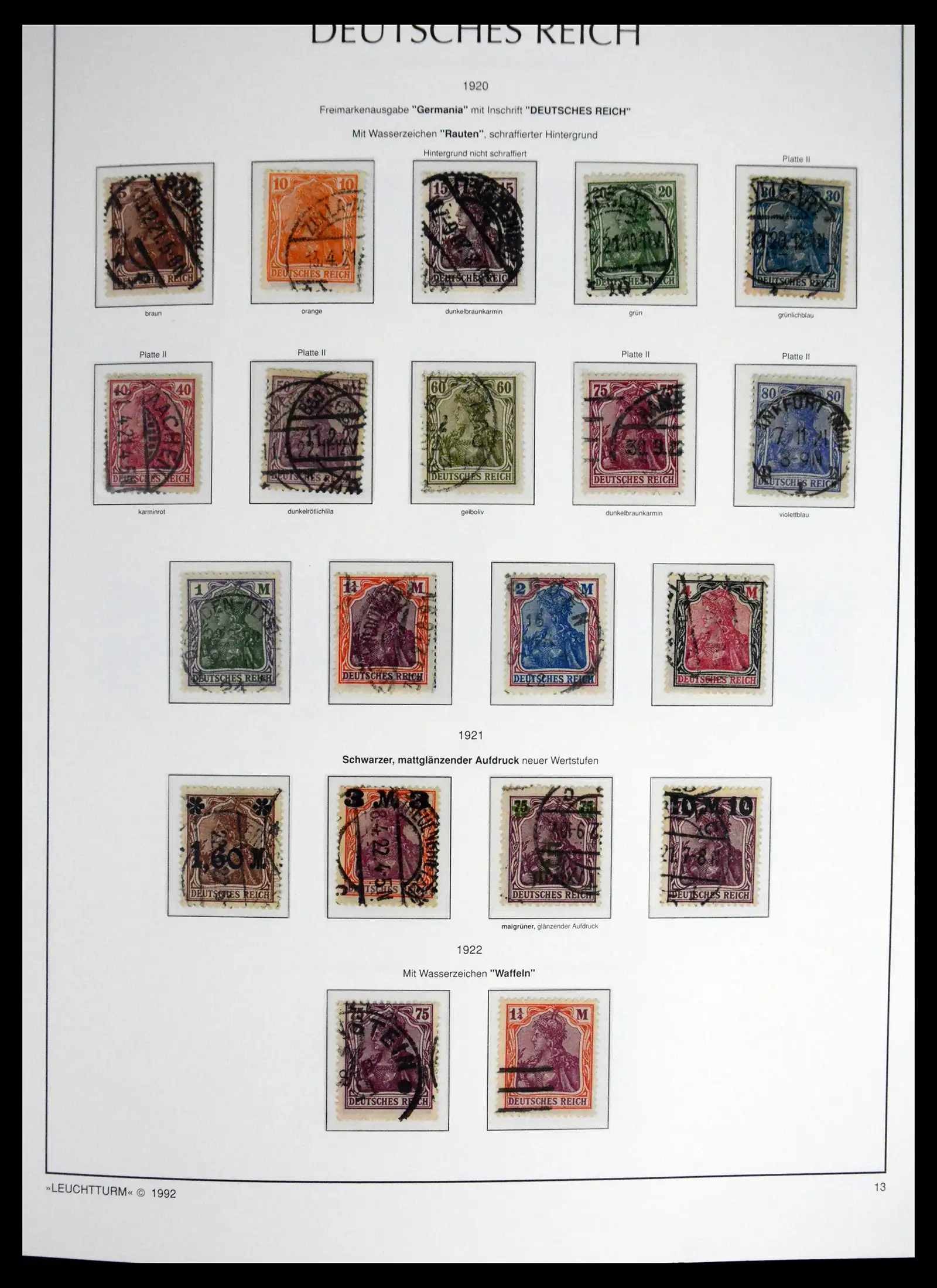 41690 0024 - Stamp collection 41690 Germany Reich used 1872-1945.