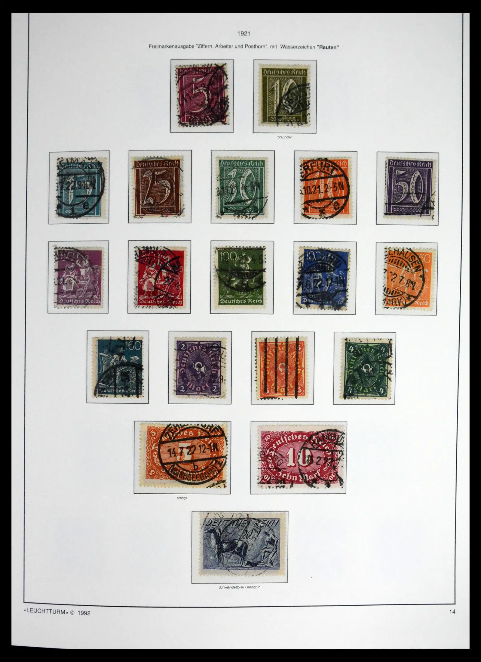 41690 0026 - Stamp collection 41690 Germany Reich used 1872-1945.