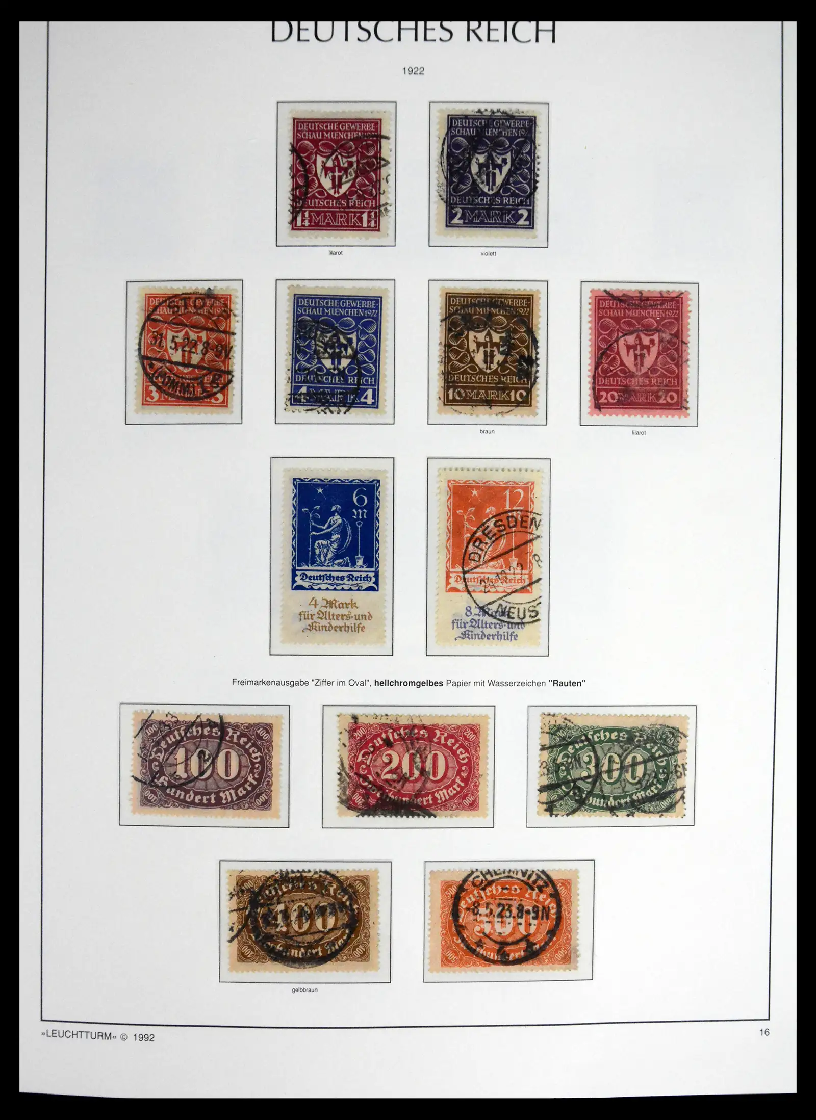 41690 0029 - Stamp collection 41690 Germany Reich used 1872-1945.
