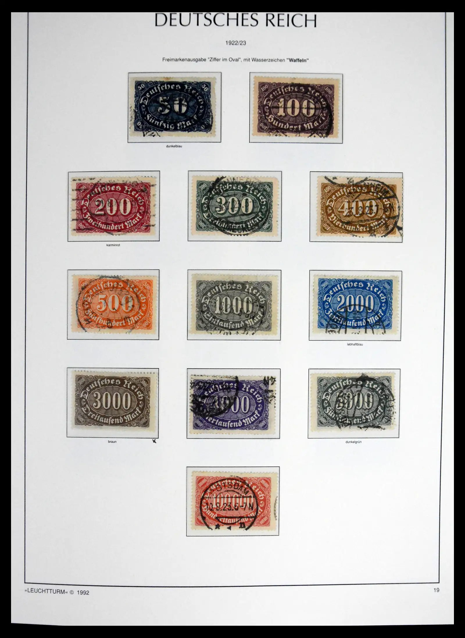 41690 0034 - Stamp collection 41690 Germany Reich used 1872-1945.