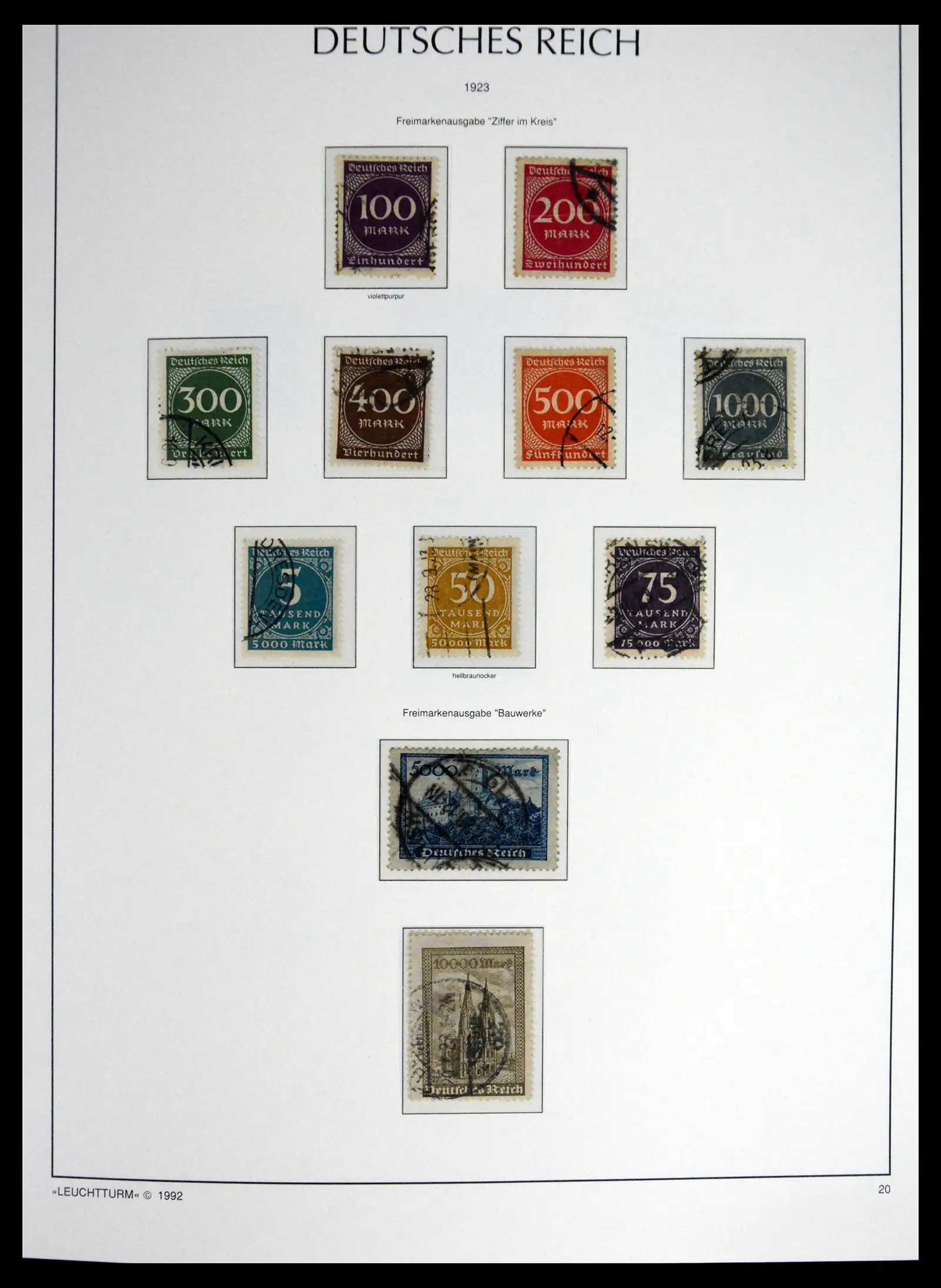 41690 0036 - Stamp collection 41690 Germany Reich used 1872-1945.