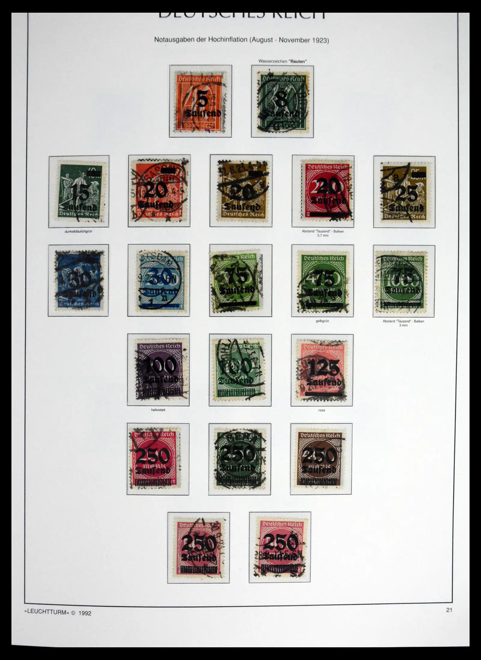 41690 0038 - Stamp collection 41690 Germany Reich used 1872-1945.