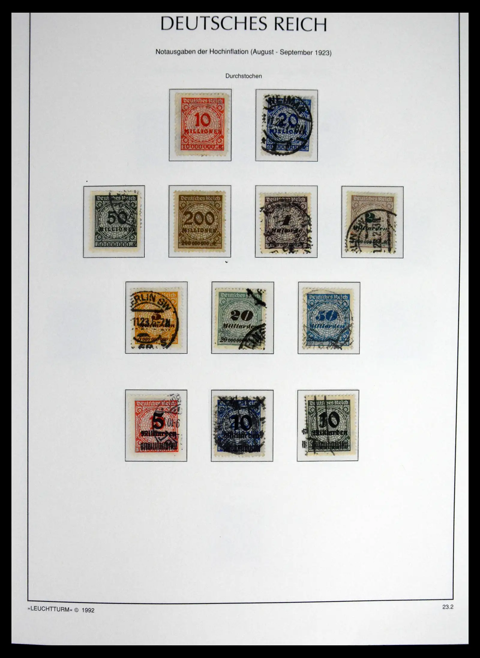 41690 0041 - Stamp collection 41690 Germany Reich used 1872-1945.