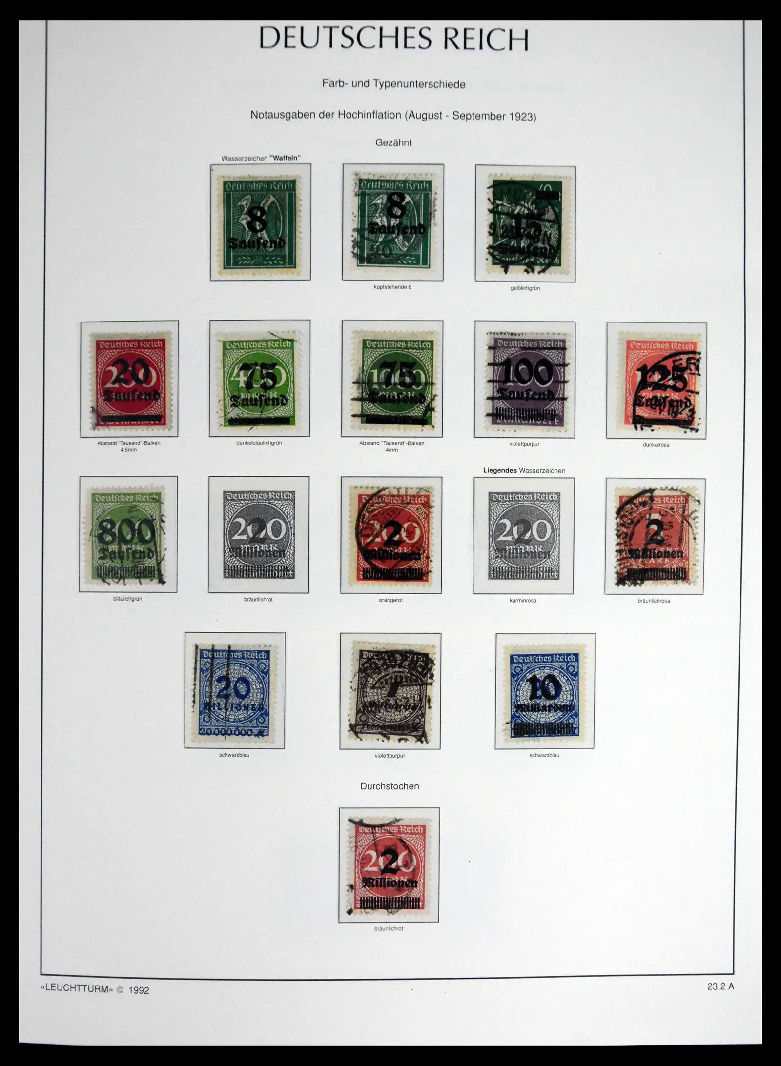 41690 0042 - Stamp collection 41690 Germany Reich used 1872-1945.