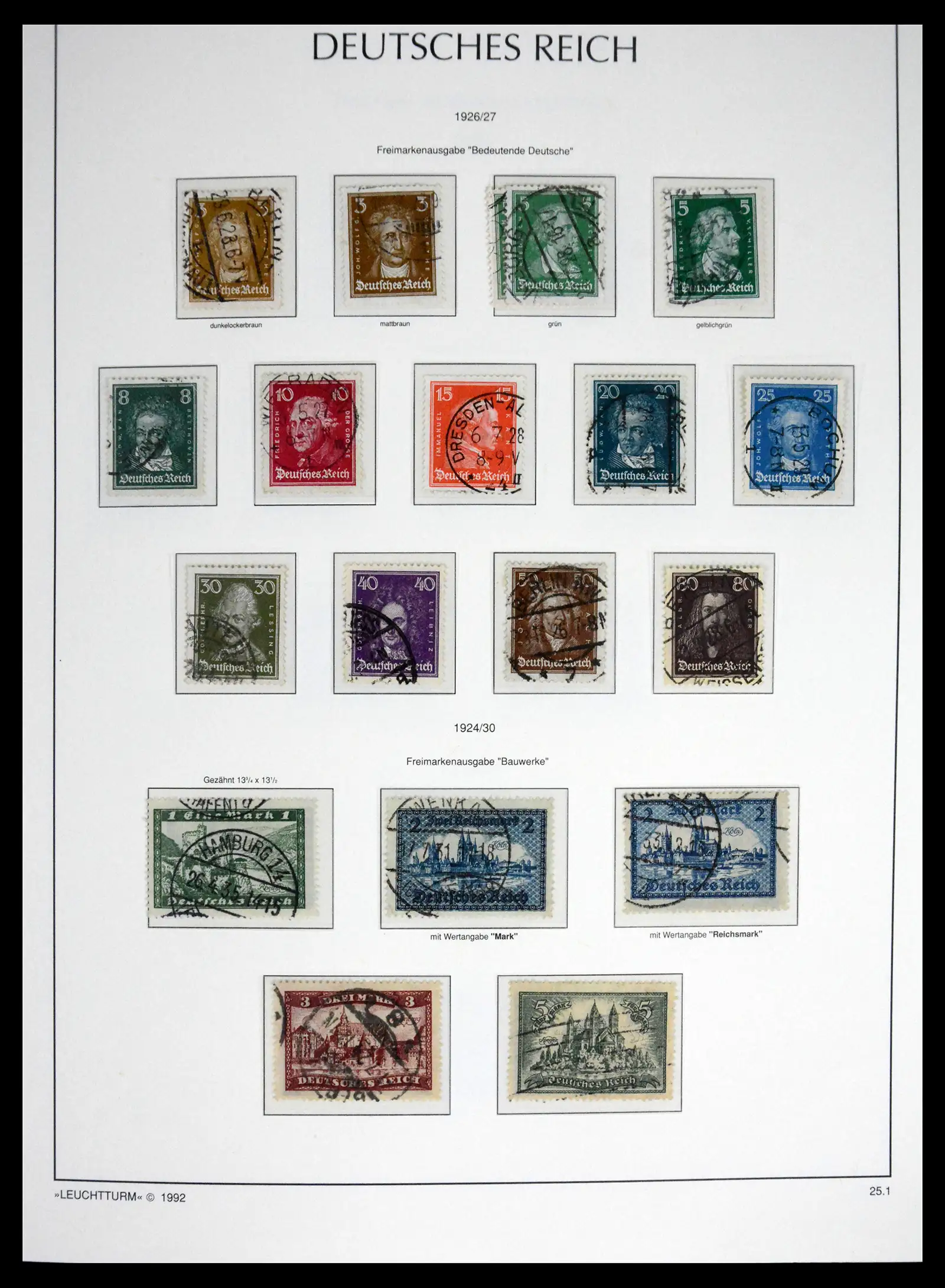 41690 0046 - Stamp collection 41690 Germany Reich used 1872-1945.