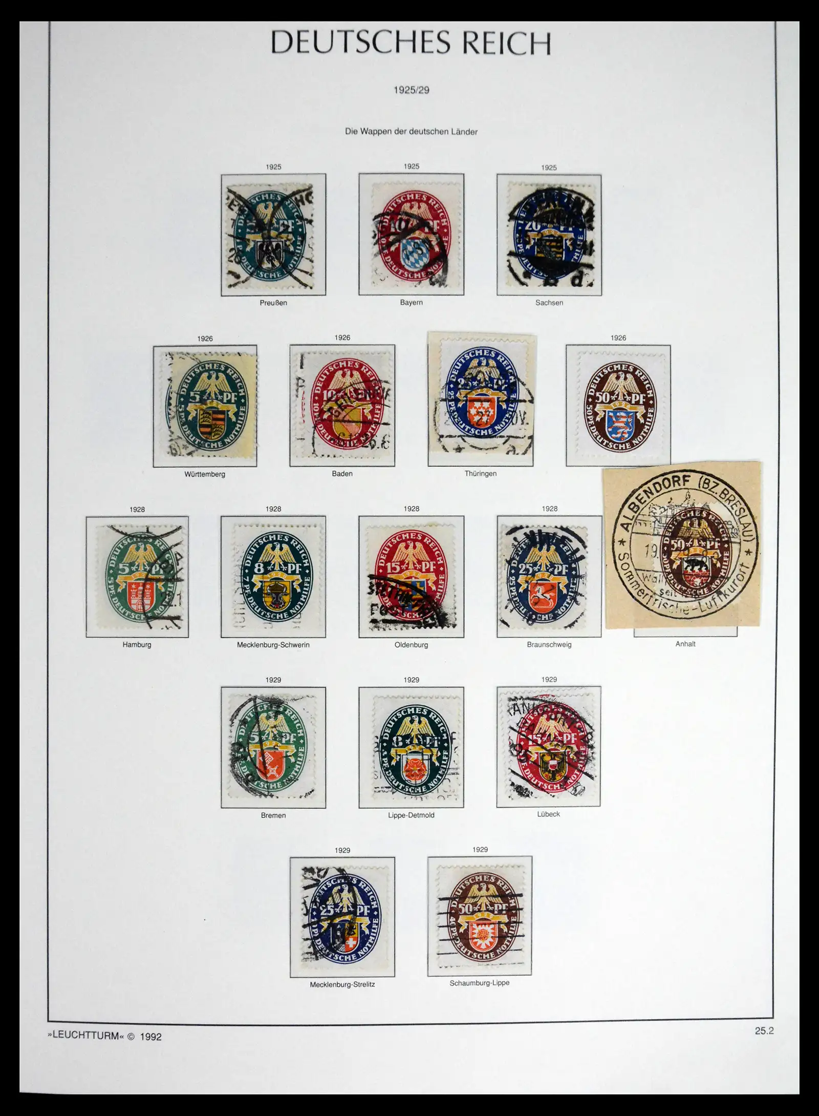 41690 0048 - Stamp collection 41690 Germany Reich used 1872-1945.