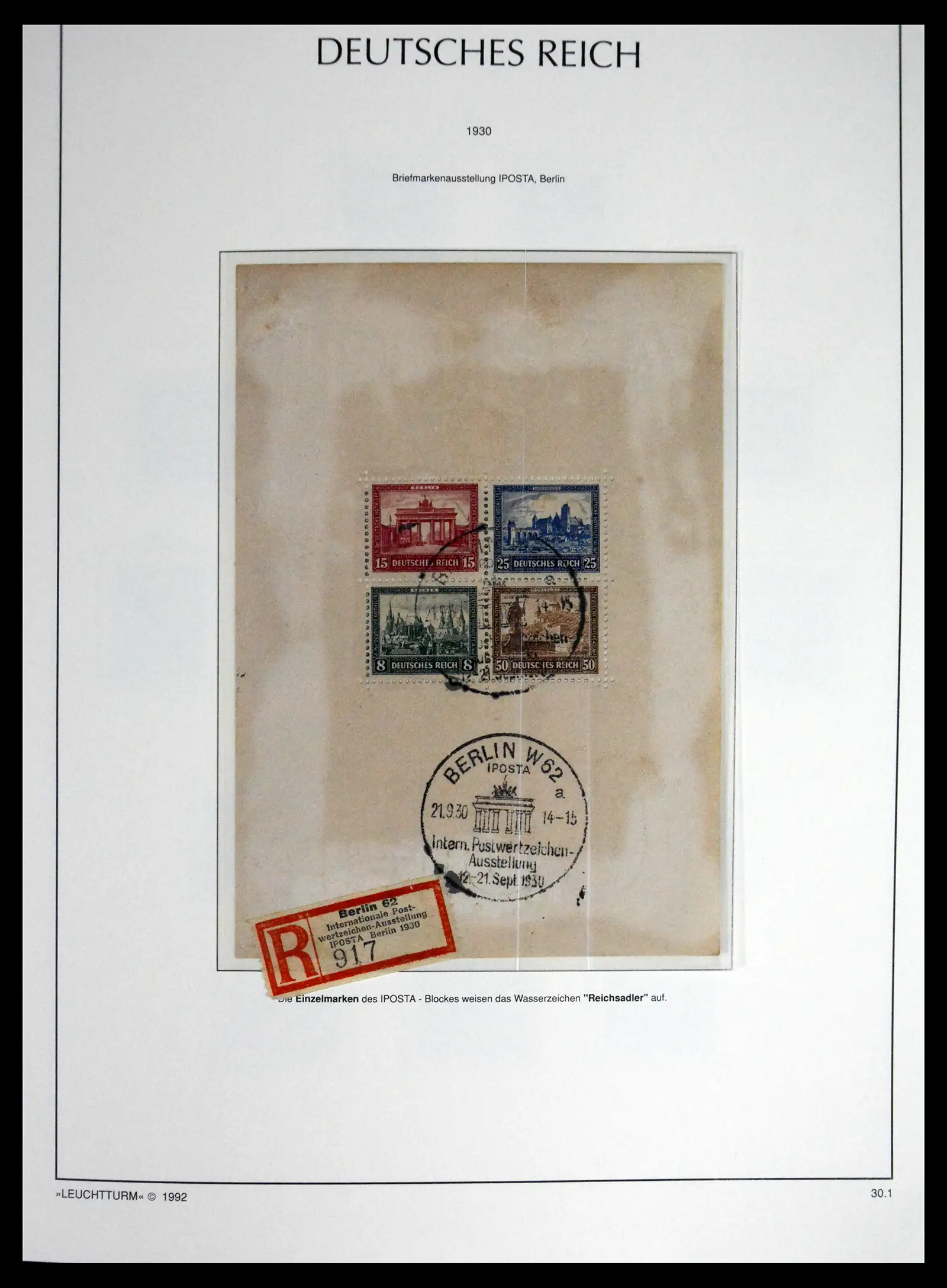 41690 0051 - Stamp collection 41690 Germany Reich used 1872-1945.